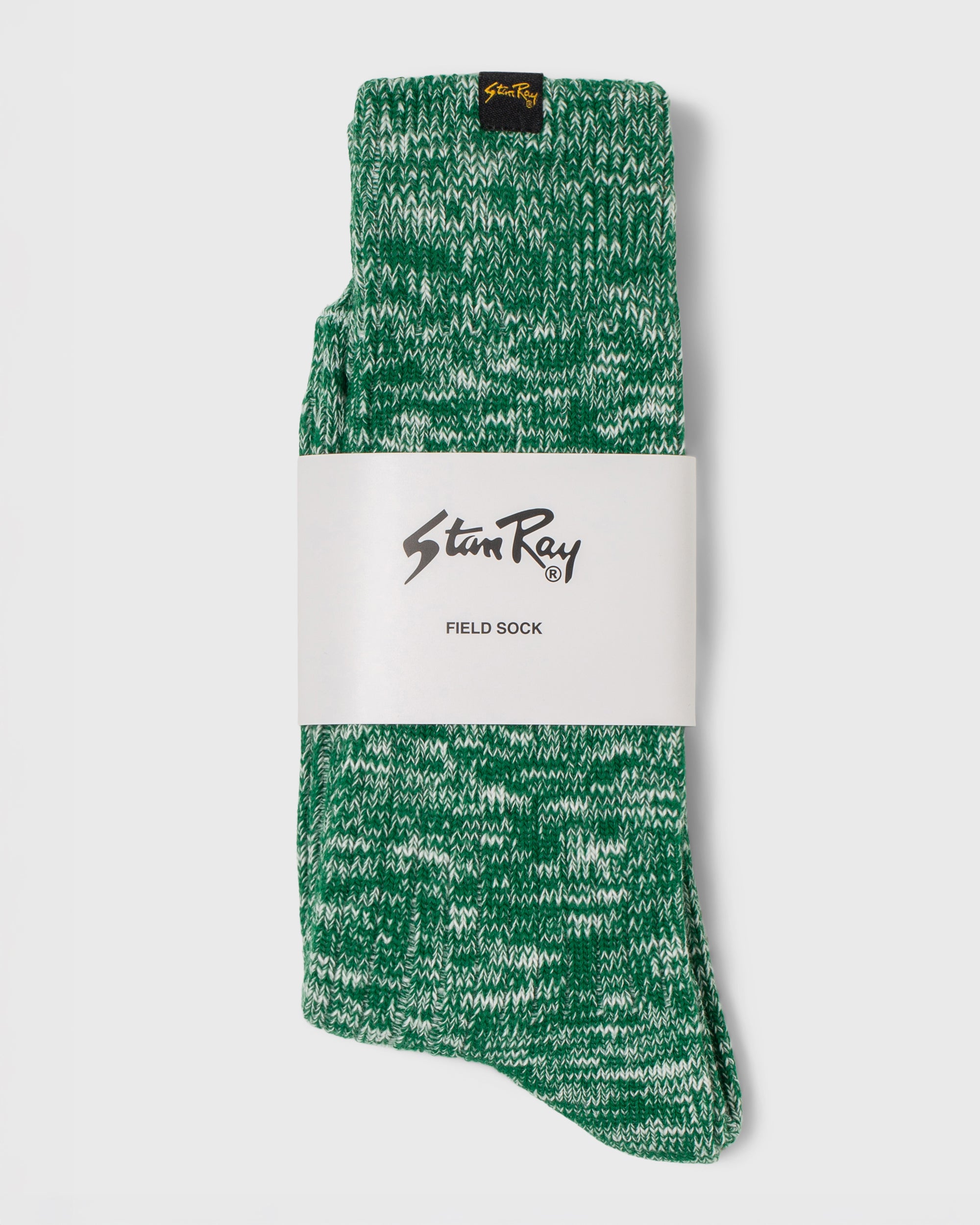 stan-ray-field-sock-socken-green-melange-baumwolle image 1