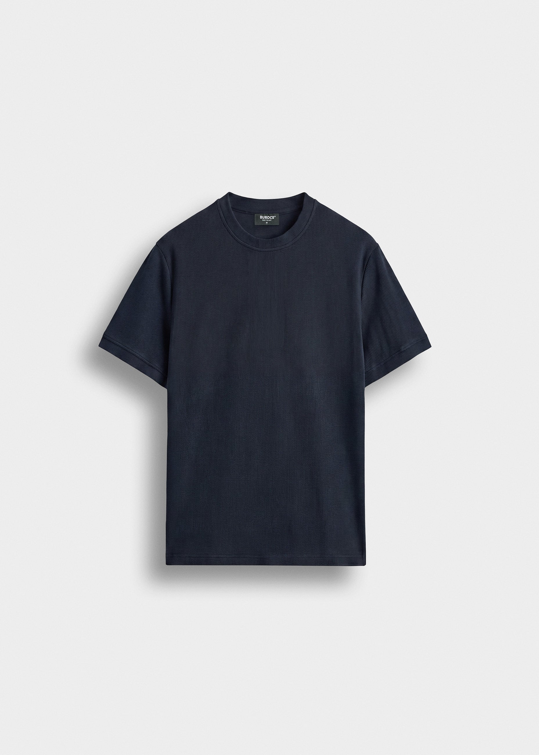 burocs-t-shirts-slim-rib-t-shirt-navy-baumwolle image 1