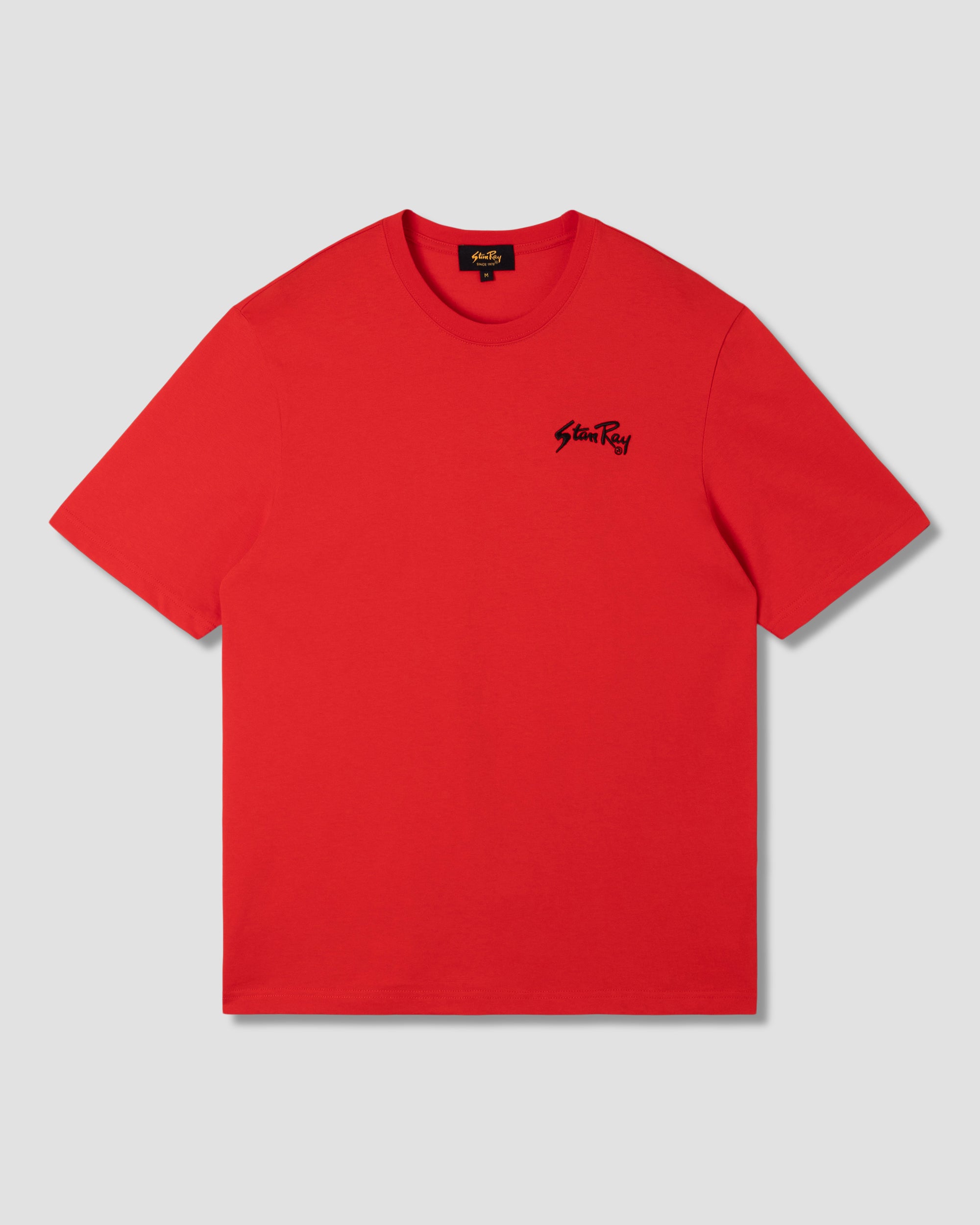 stan-ray-emb-tee-t-shirt-fire-red-230gsm-baumwolle image 1