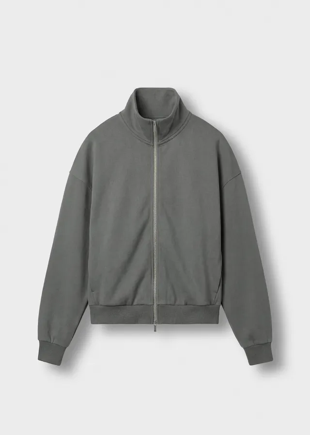 burocs-full-zip-sweater-grey-zweiwegereissverschluss image 1