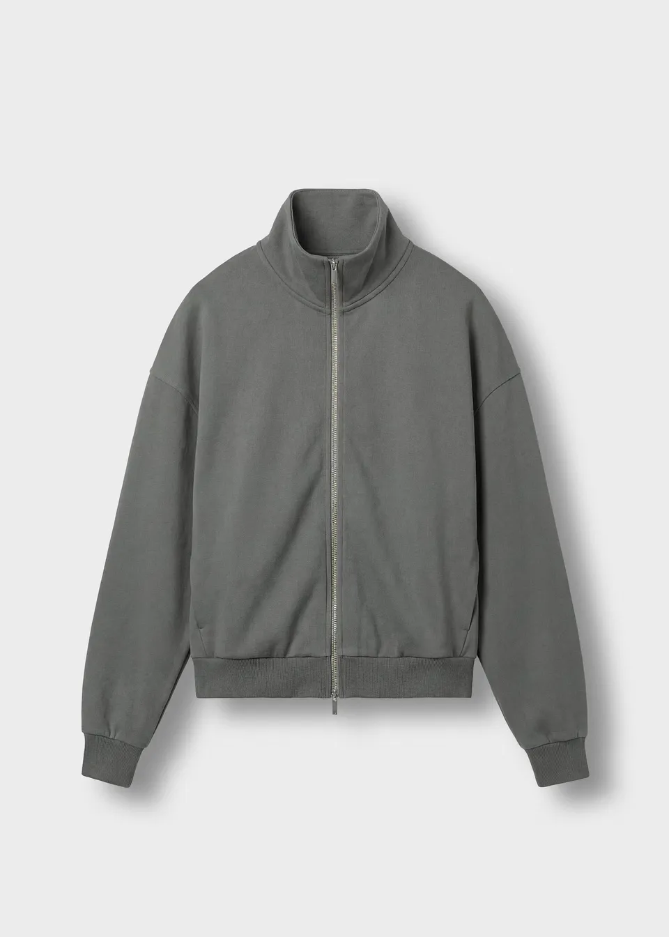 burocs-full-zip-sweater-grey-zweiwegereissverschluss image 1