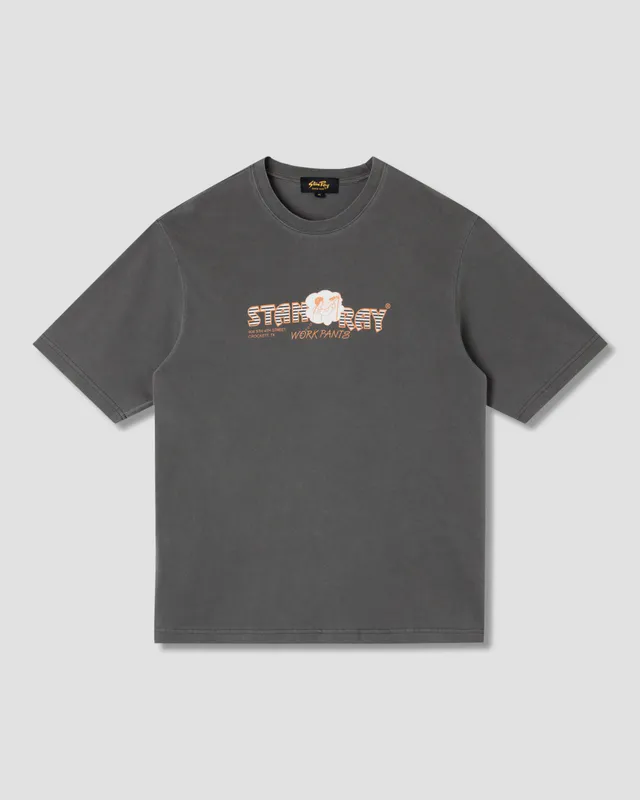 stan-ray-crockett-pants-tee-t-shirt-washed-black-baumwolle image 1
