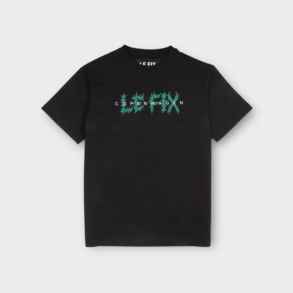 le-fix-trash-t-shirt-schwarz-frontprint-baumwolle image 1