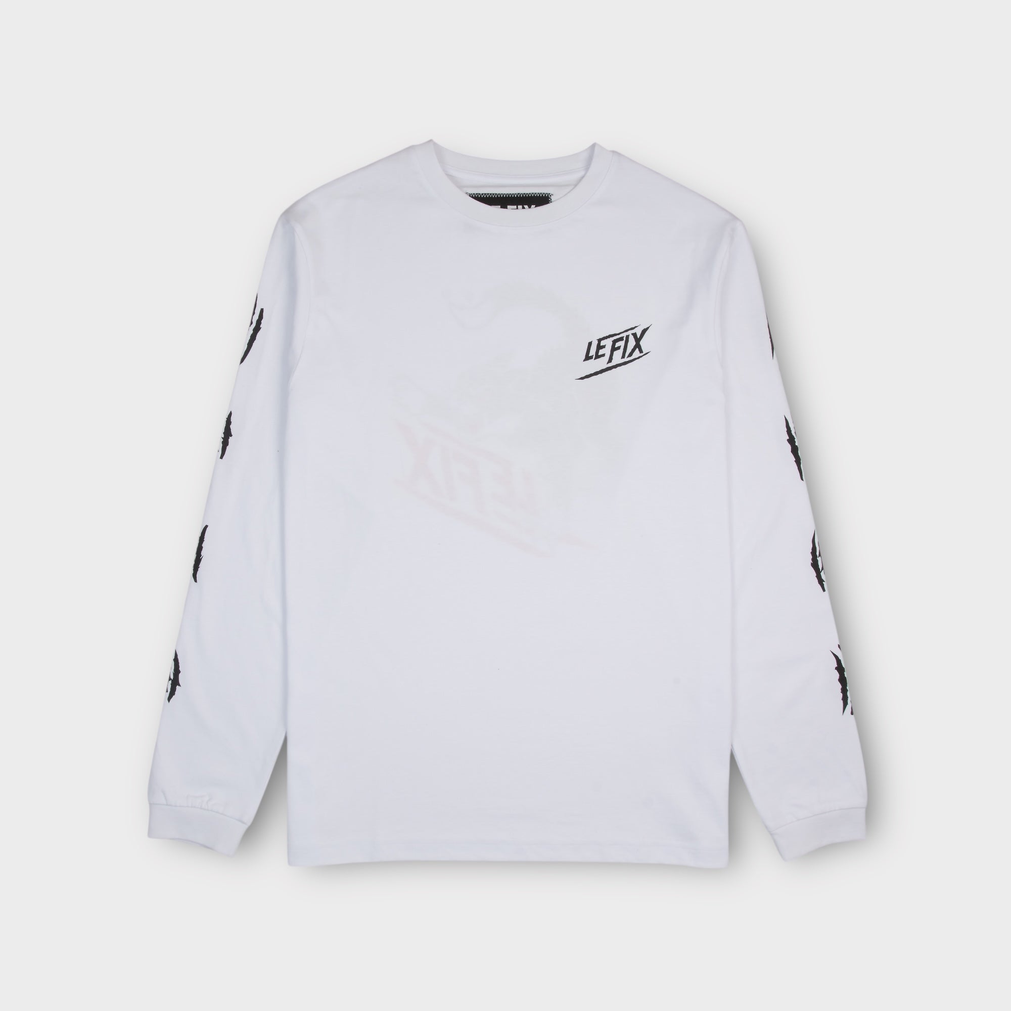 le-fix-cat-langarmshirt-wei-baumwolle-print image 2