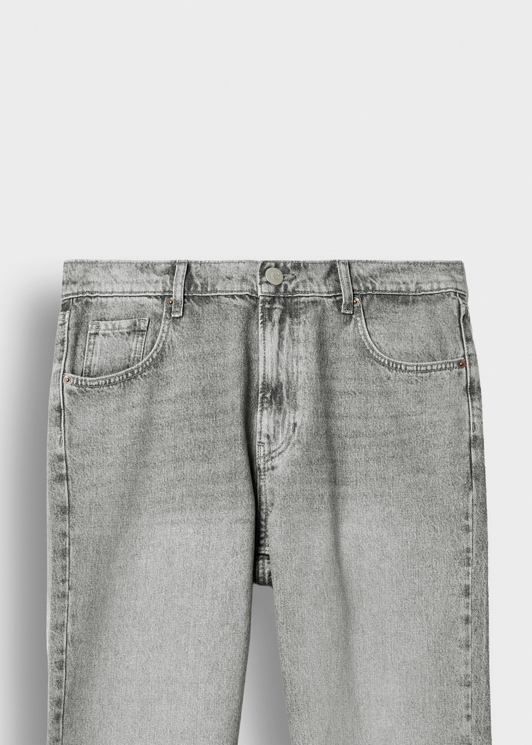 burocs-denim-tony-flared-open-hem-jeans-ash-fade-grey image 3