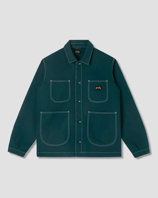 stan-ray-coverall-jacket-botanical-green-bedford-baumwolle image 1