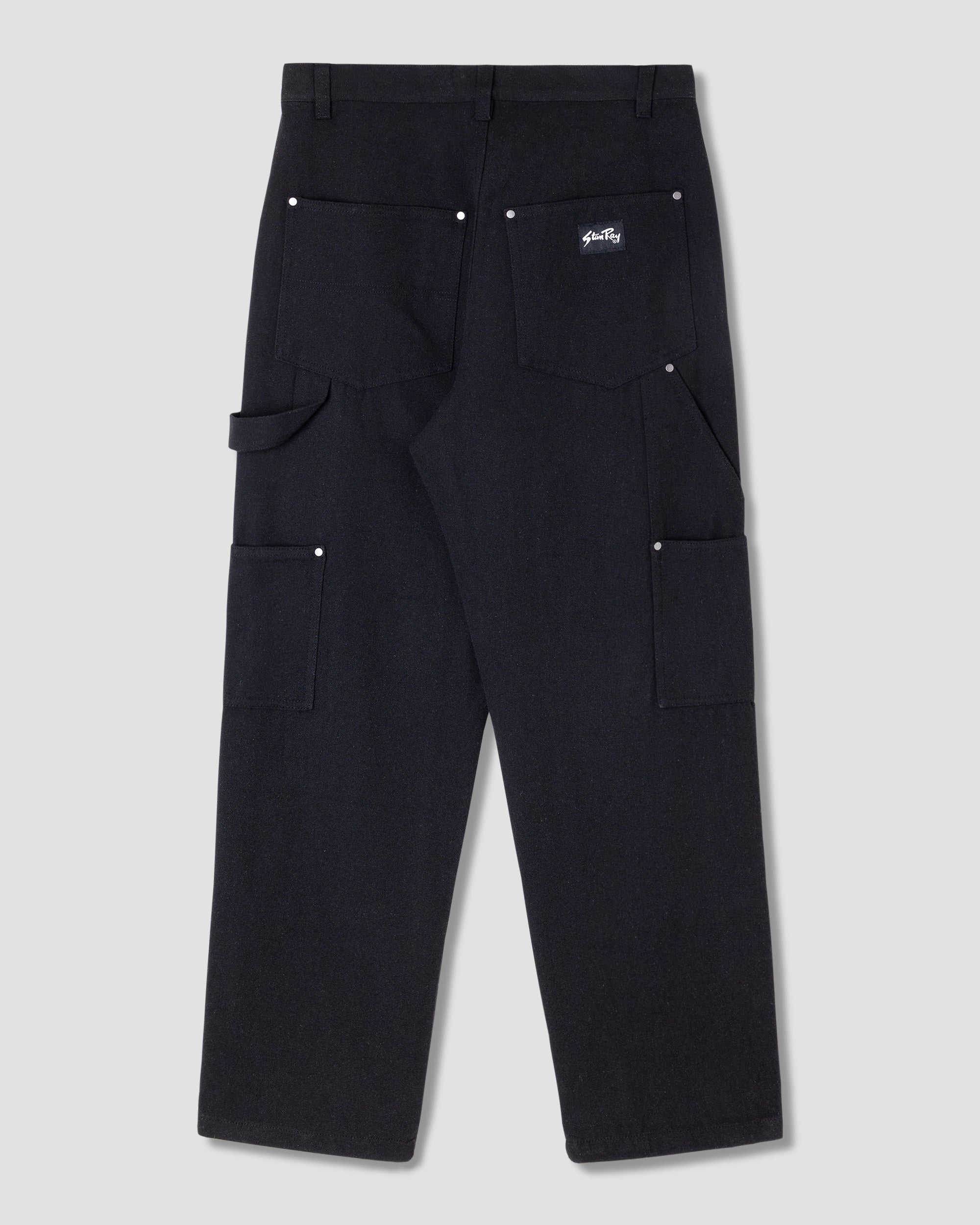 stan-ray-straight-double-knee-hose-schwarz-canvas image 2