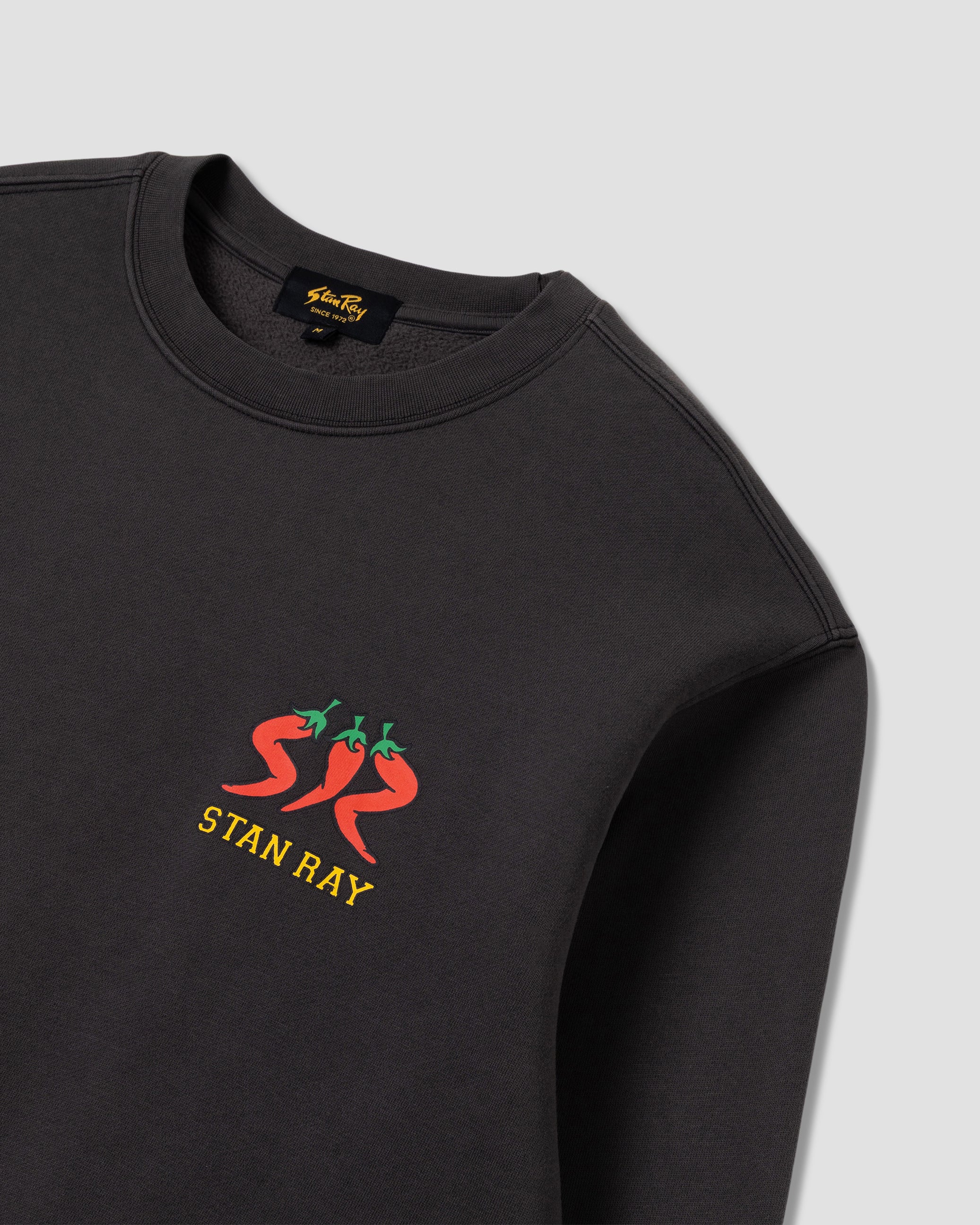 stan-ray-pepper-crew-sweatshirt-raven-black-baumwolle image 4