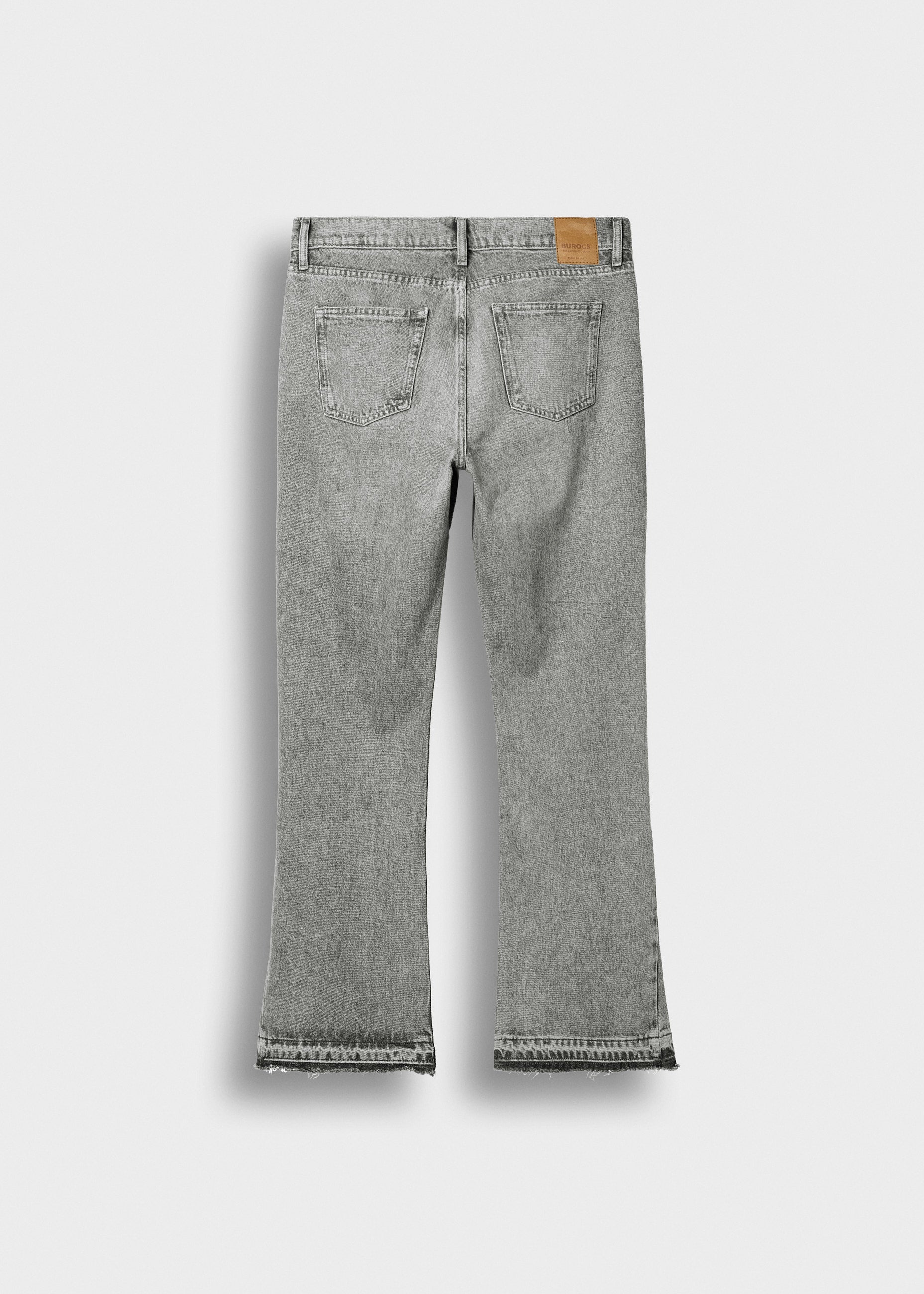 burocs-denim-tony-flared-open-hem-jeans-ash-fade-grey image 2