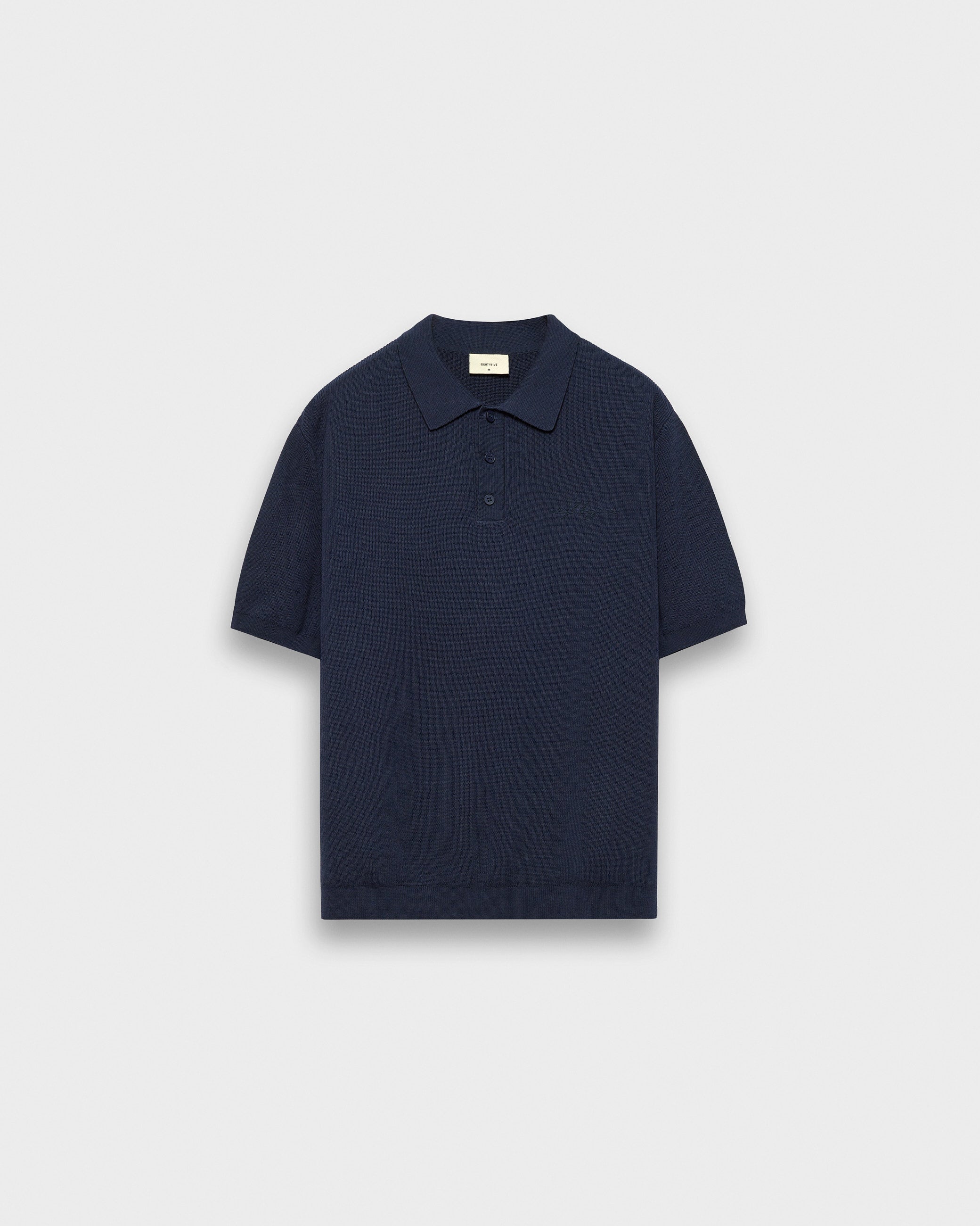 eightyfive-knit-poloshirt-polo-navy-baumwolle image 1