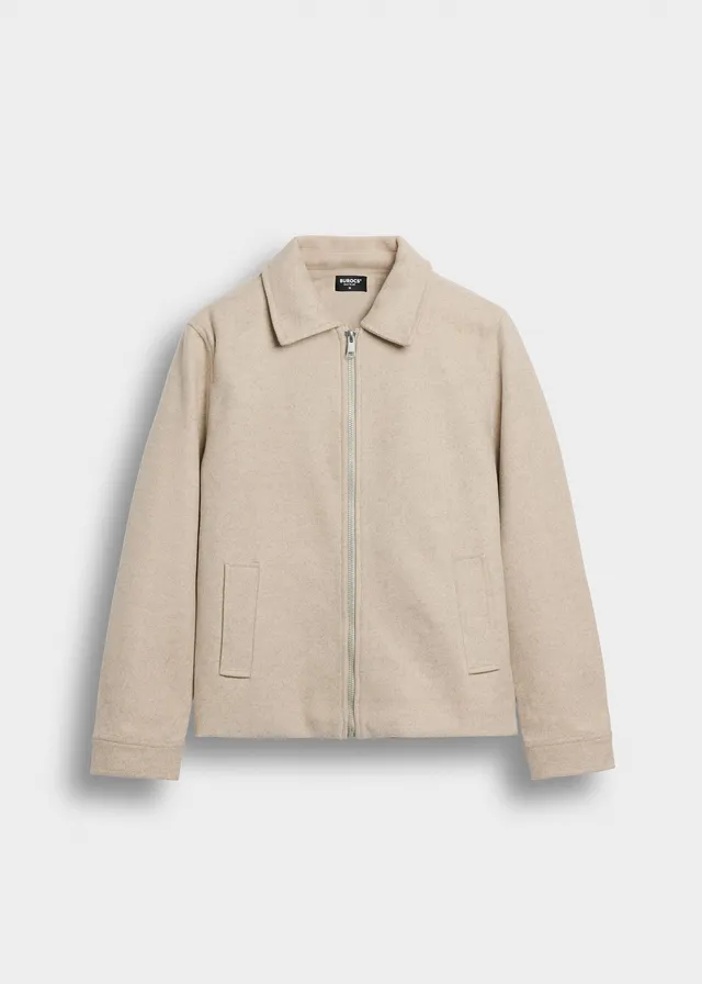 burocs-zipped-jacket-jacke-creme-kent-kragen-wolloptik image 1