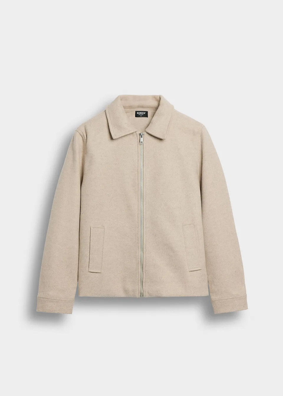 burocs-zipped-jacket-jacke-creme-kent-kragen-wolloptik image 1