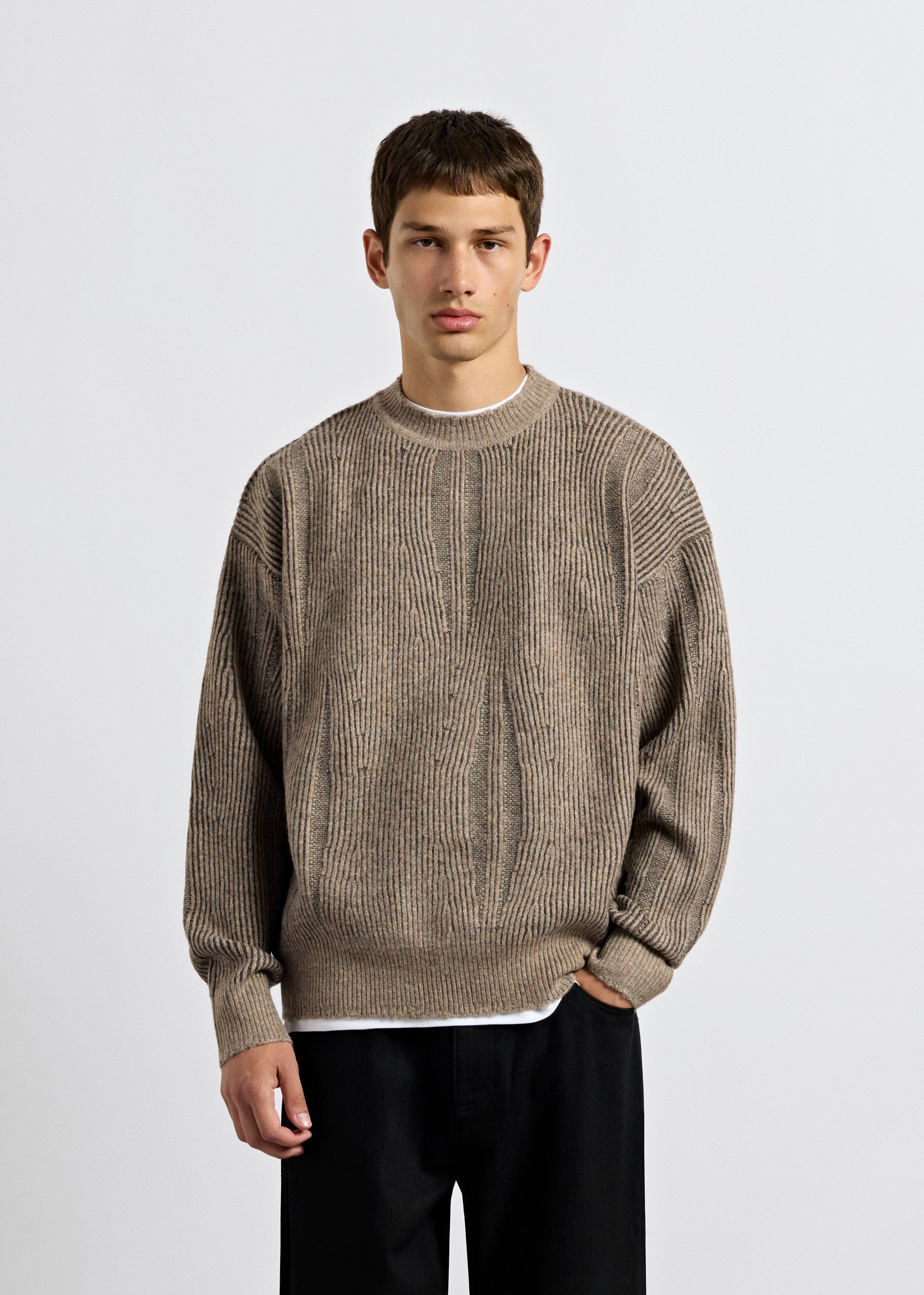 burocs-sweater-9168-strickpullover-braun-oversize image 3