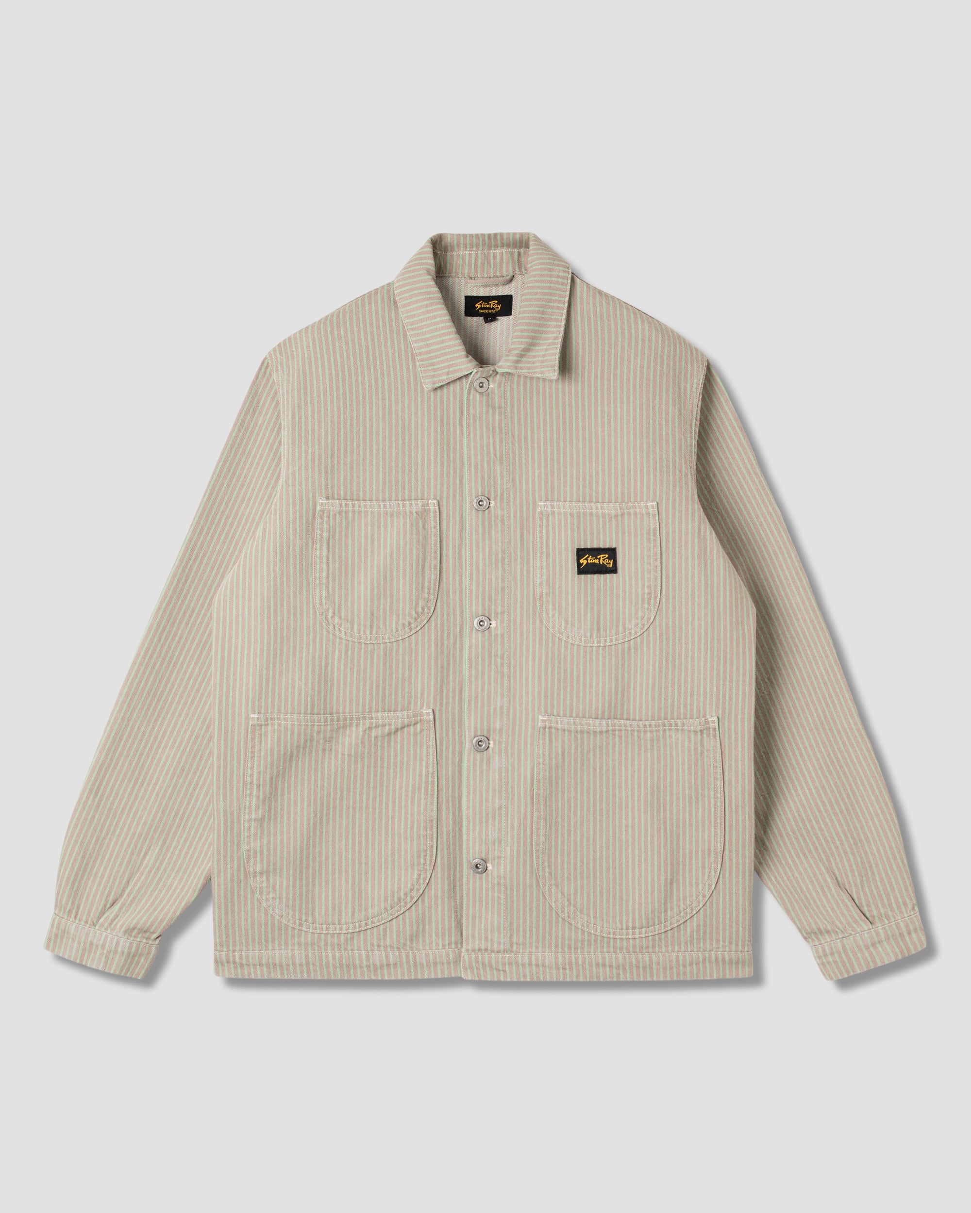 stan-ray-coverall-jacket-arbeitsjacke-quiet-green-hickory-baumwolle image 1