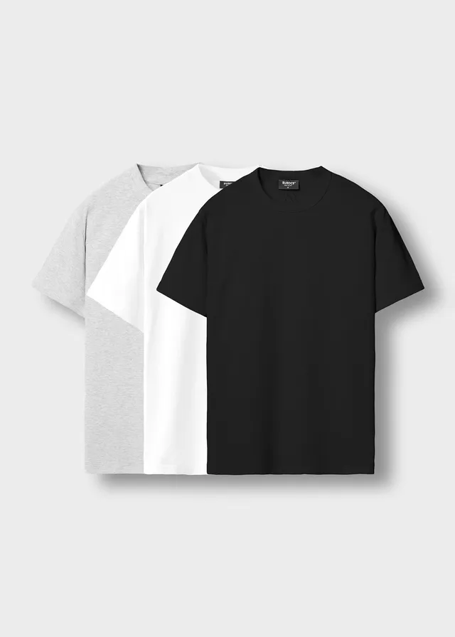 burocs-bundles-3-pack-slim-rib-t-shirt-3er-pack-bunt image 1