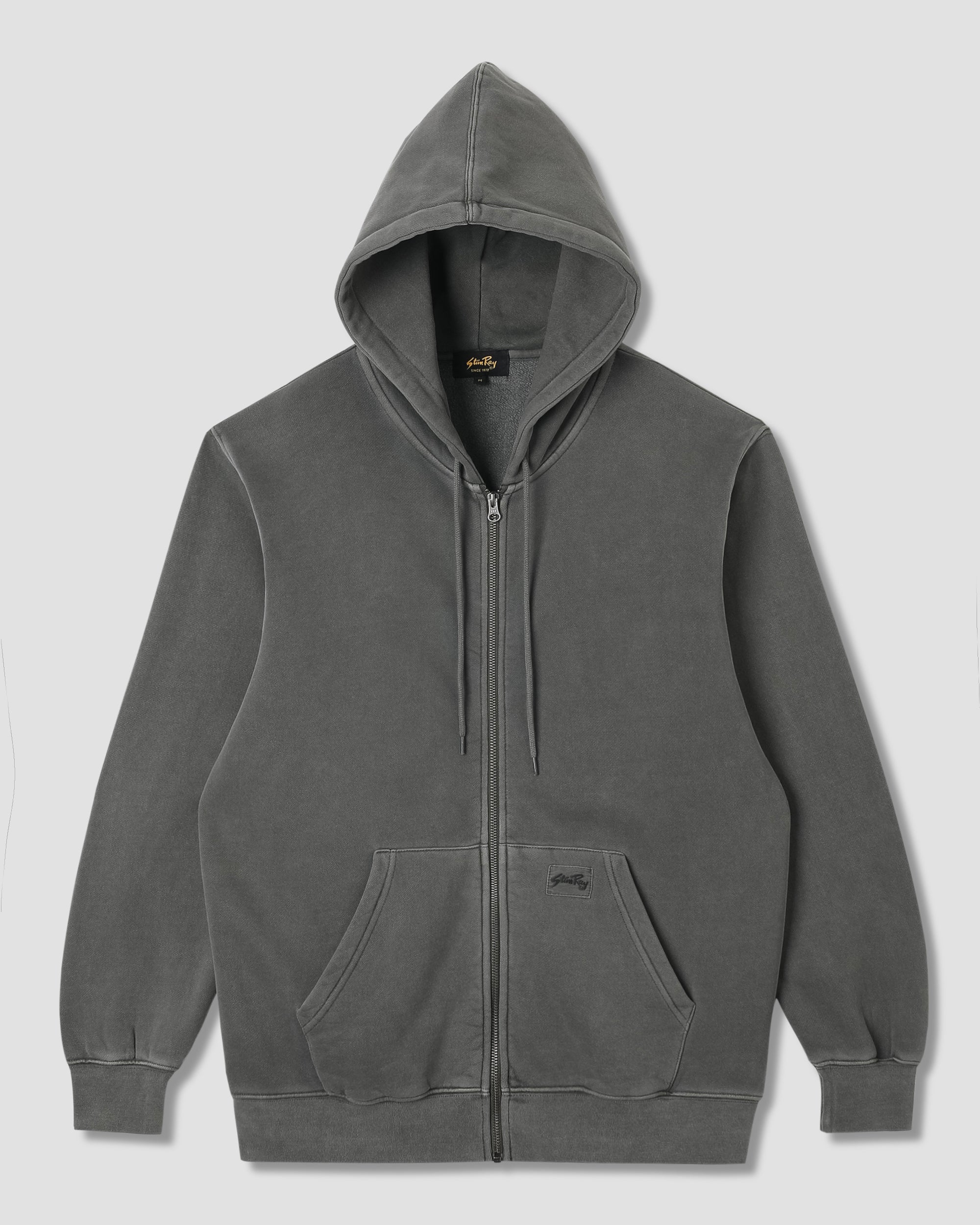 stan-ray-patch-zip-hood-hoodie-washed-black-herren image 1