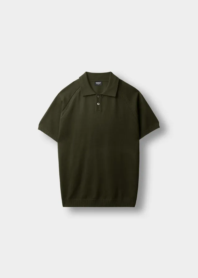 burocs-t-shirts-fine-knit-polo-poloshirt-moosgr-n image 1