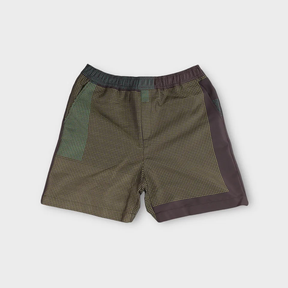 le-fix-pattern-shorts-herren-schwarz-baumwolle-gummibund image 1
