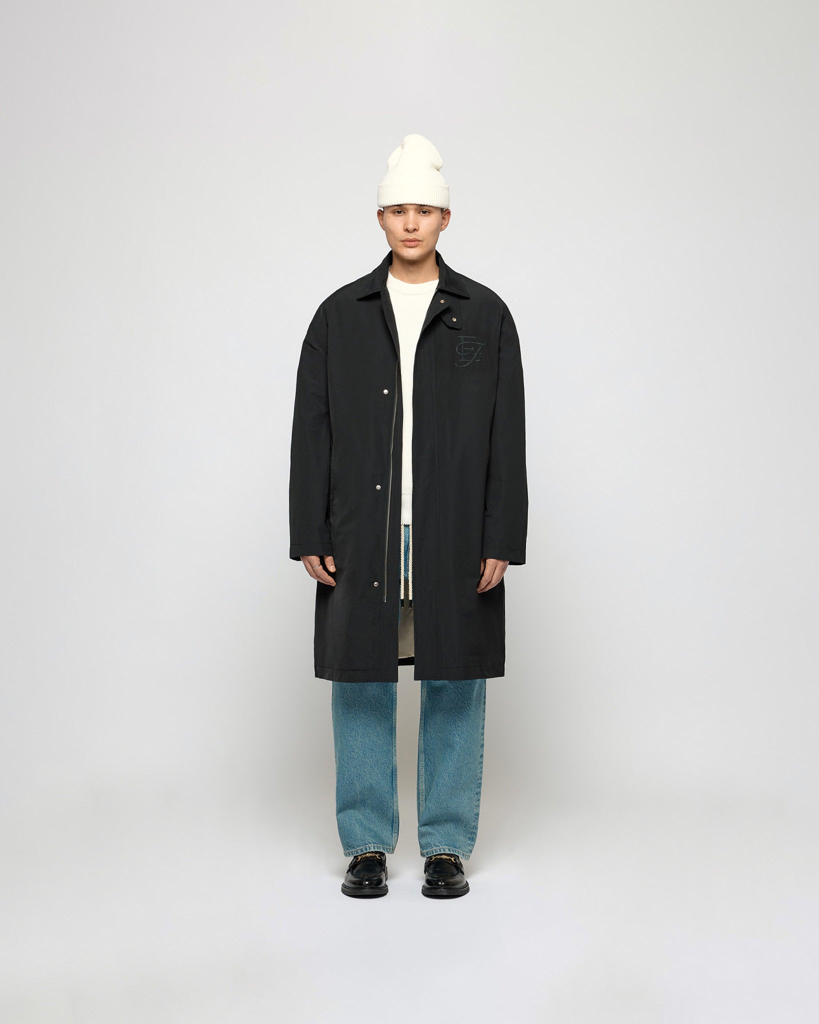 eightyfive-car-coat-black-herren-mantel-regular-fit image 2
