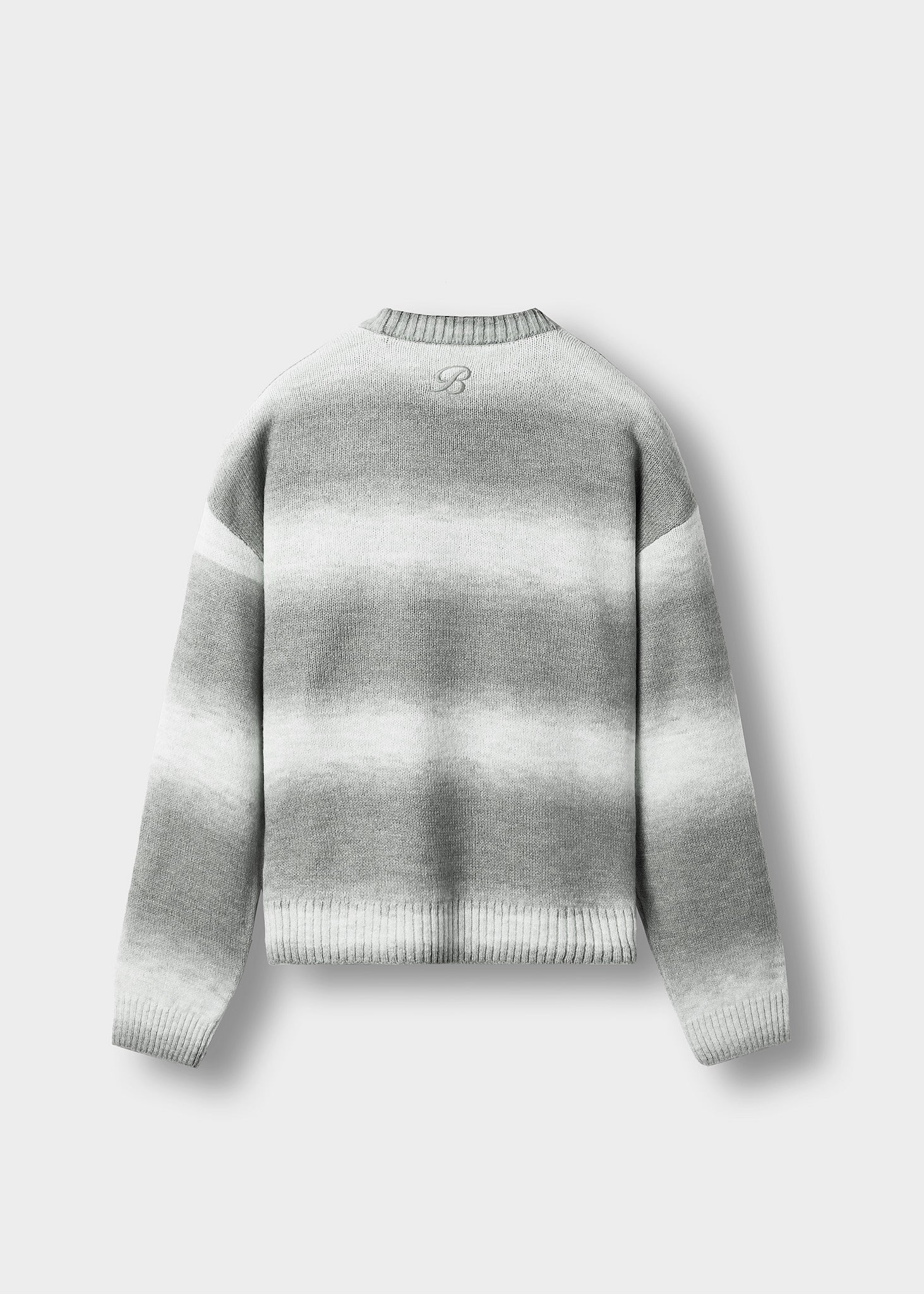 burocs-knit-gradient-crewneck-pullover-grau image 2