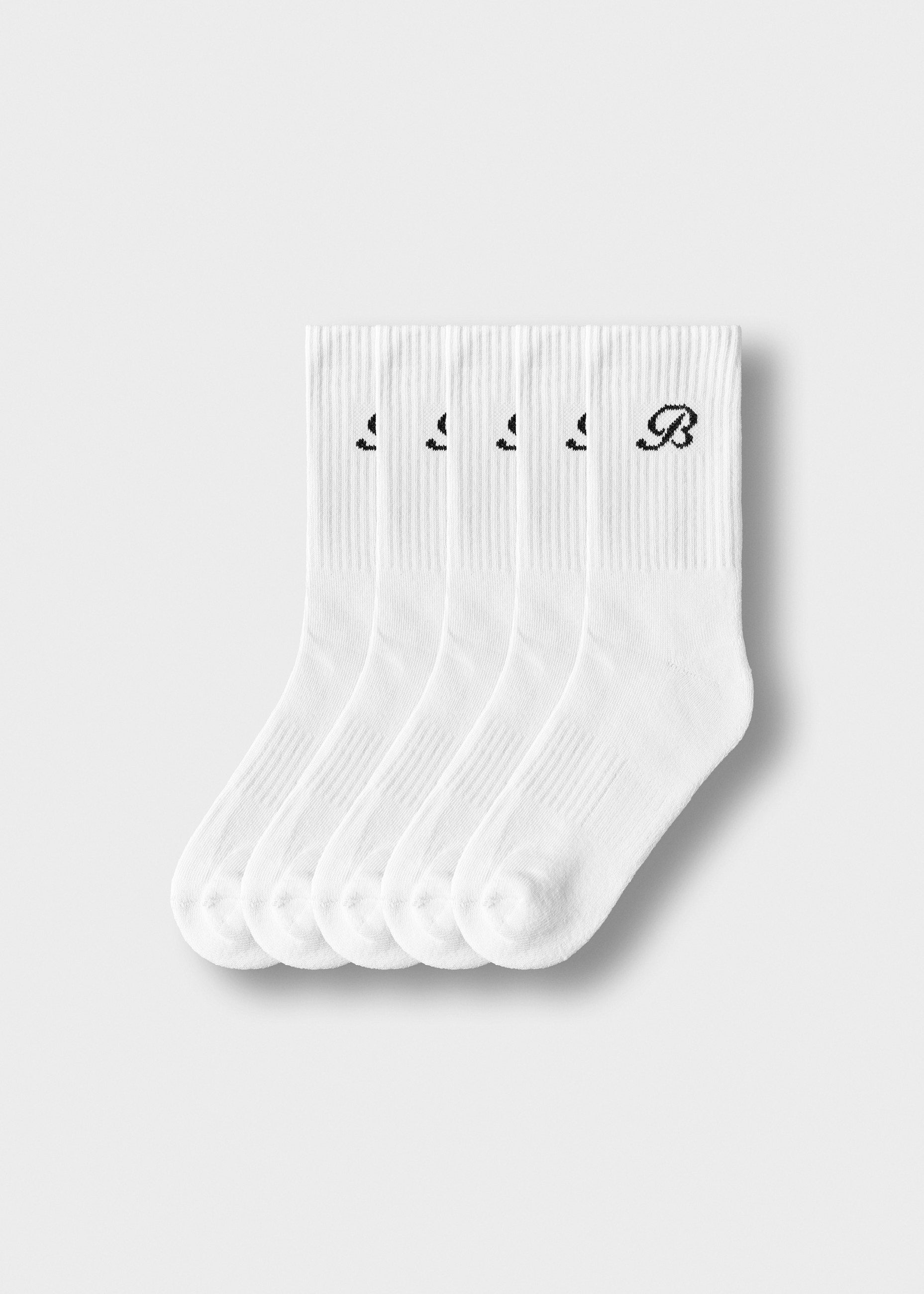 burocs-b-logo-crew-socks-socken-wei-5er-pack-baumwolle image 1