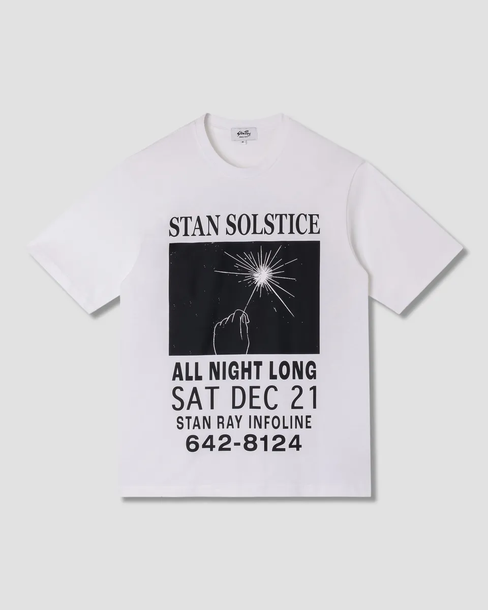 stan-ray-solstice-tee-white-wei-es-baumwoll-t-shirt-mit-print image 1