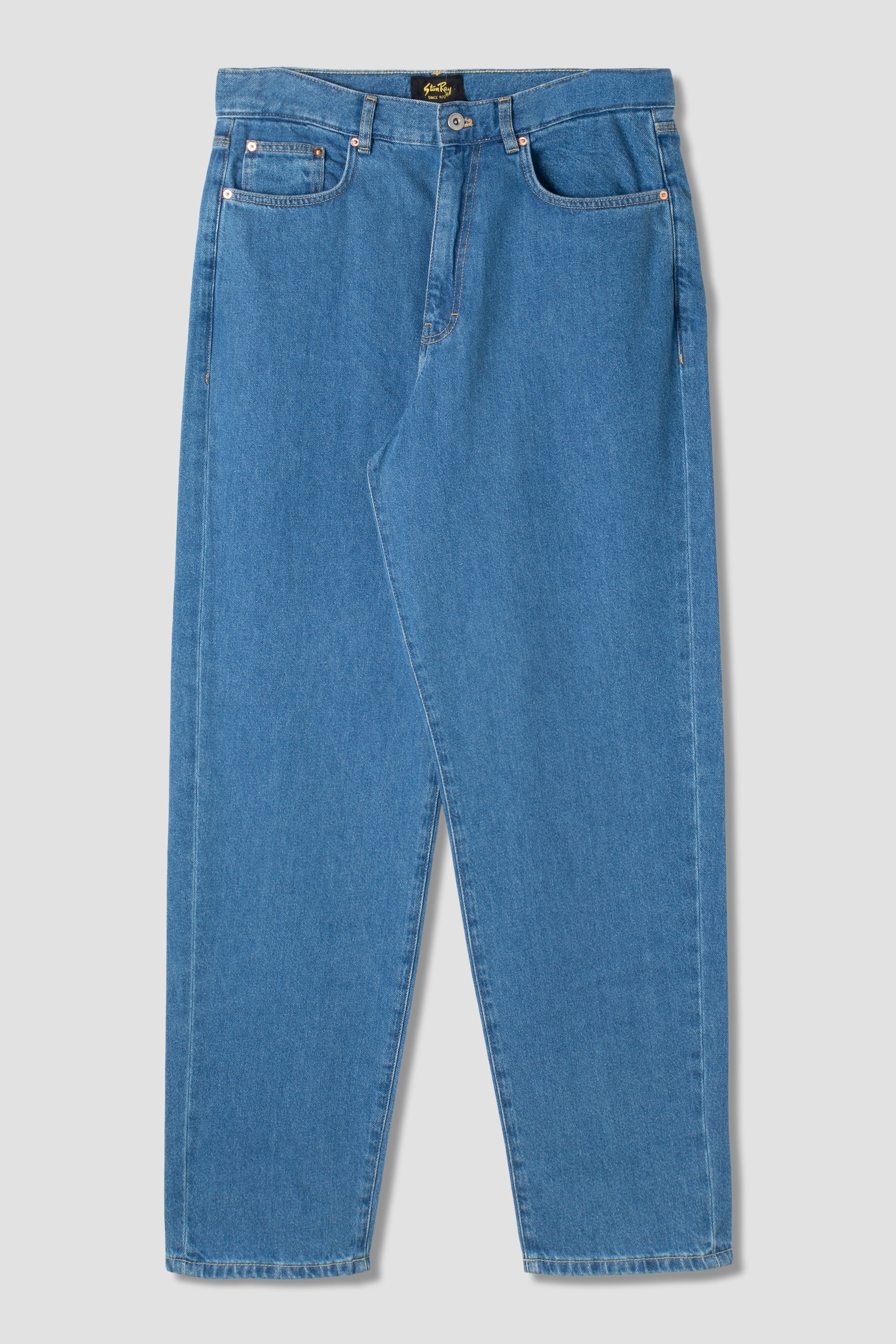 stan-ray-5-pocket-taper-jeans-mid-stonewash-denim image 1