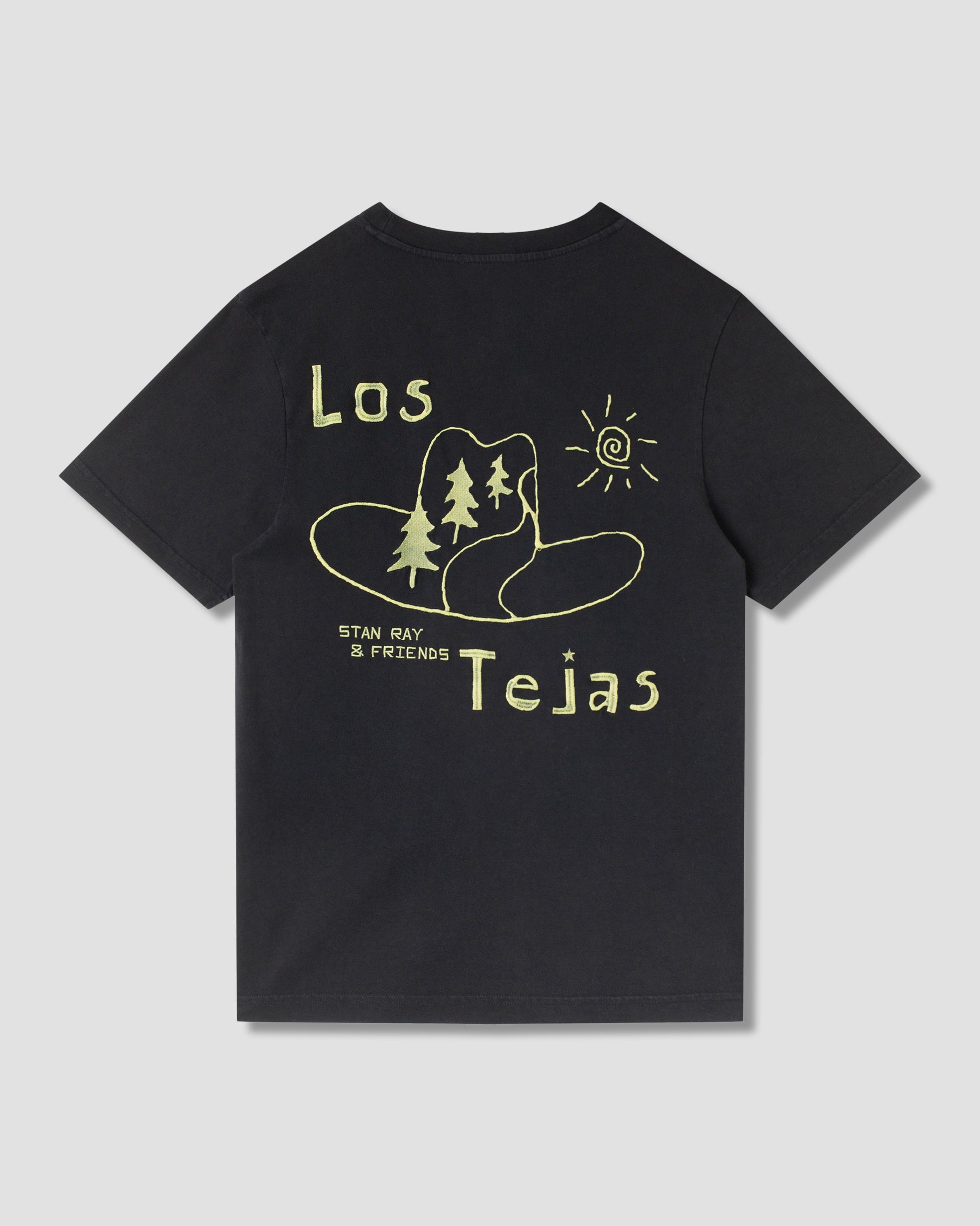 stan-ray-los-tejas-t-shirt-washed-black-stickerei image 2