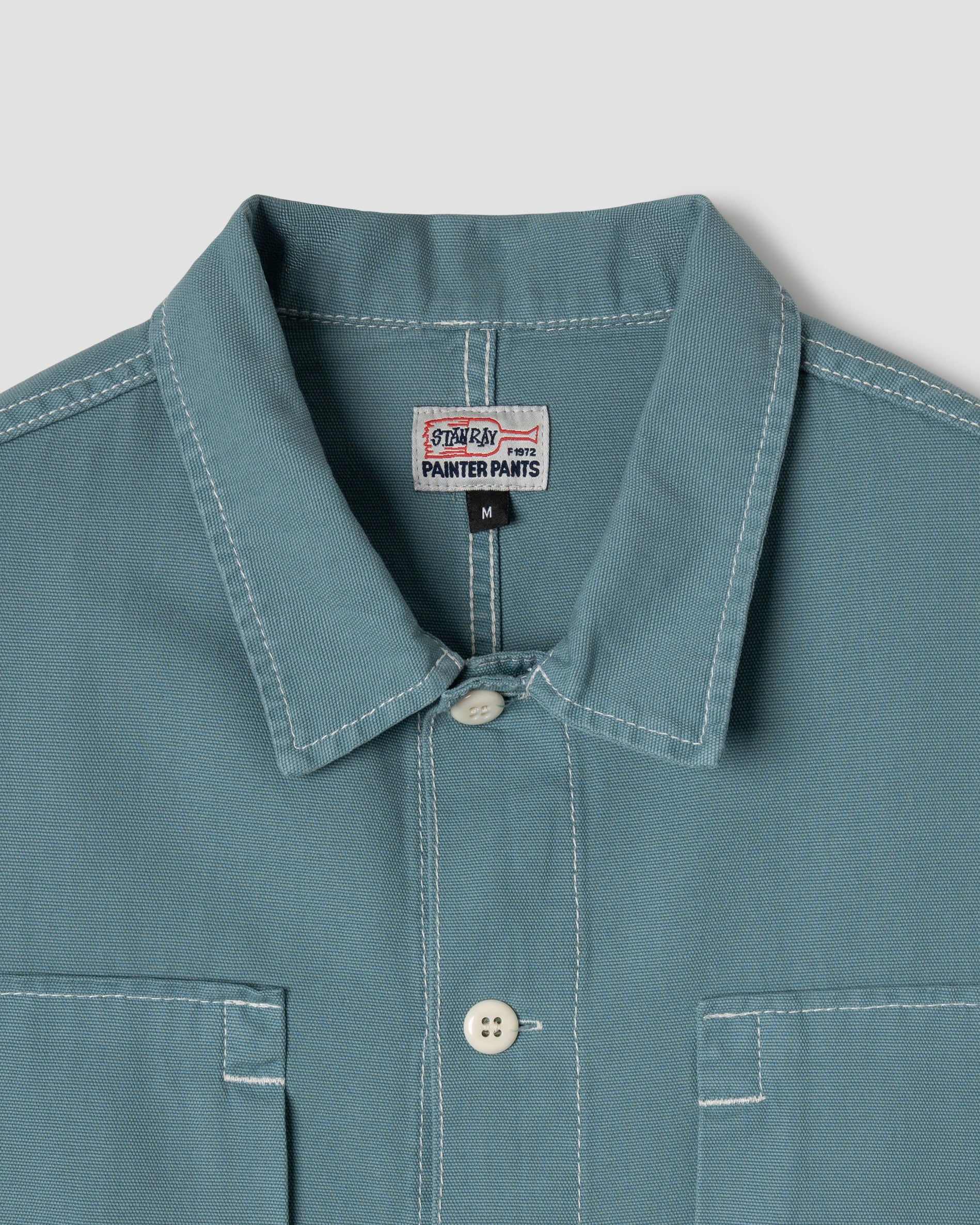 stan-ray-painter-shirt-brittany-blue-canvas-kurzarm-hemd image 2