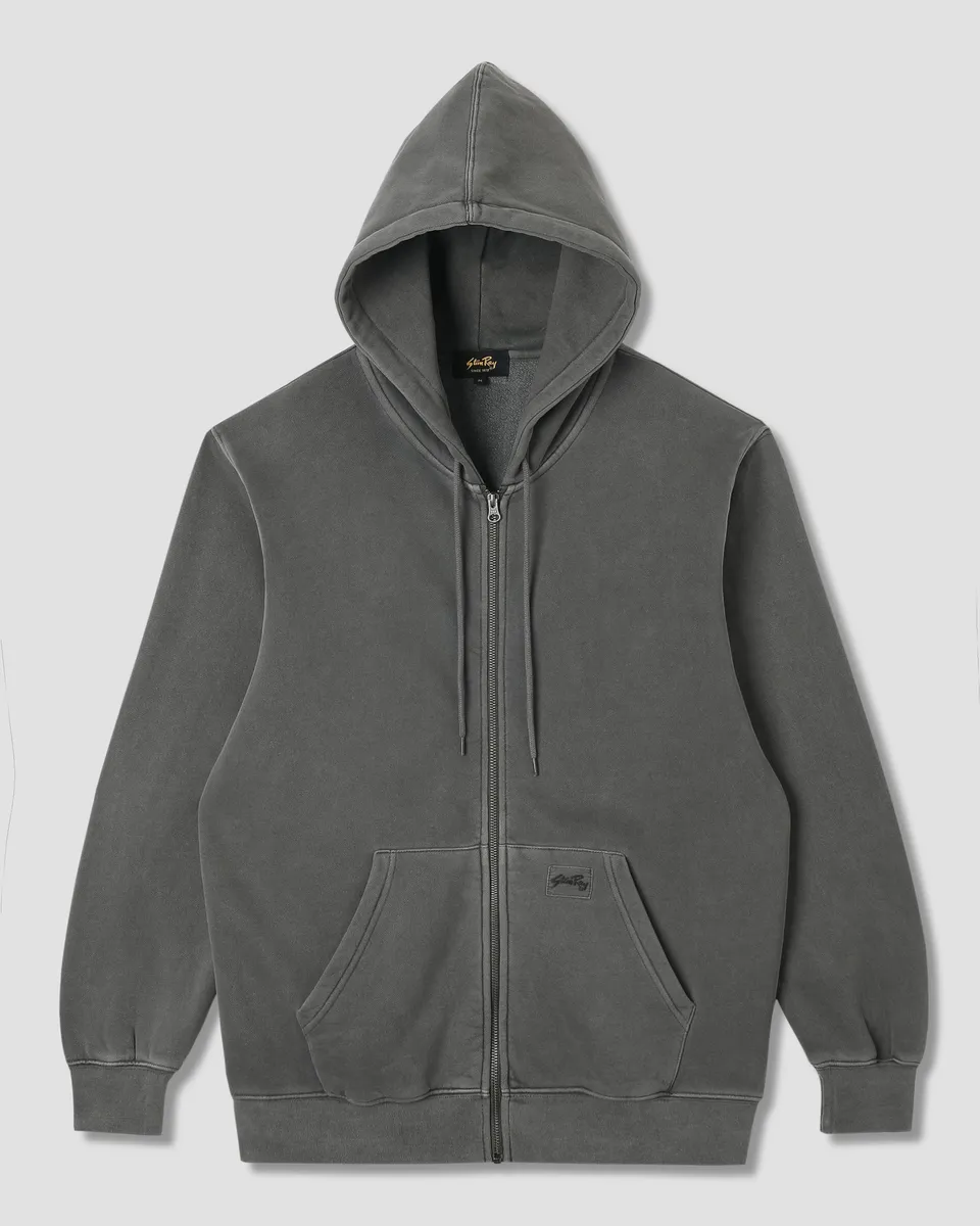 stan-ray-patch-zip-hood-hoodie-washed-black-herren image 1