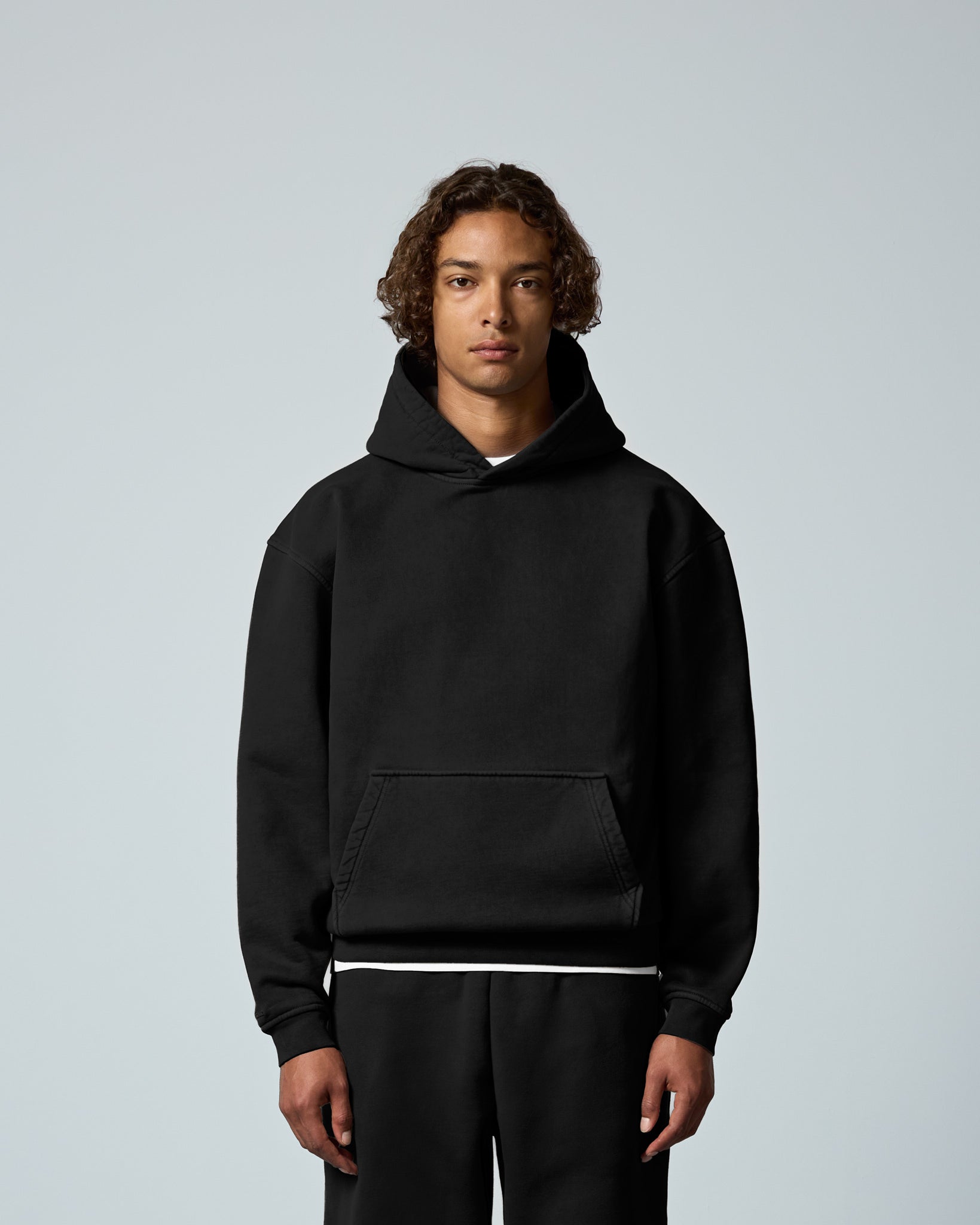 eightyfive-signature-heavy-hoodie-black-baumwolle image 3