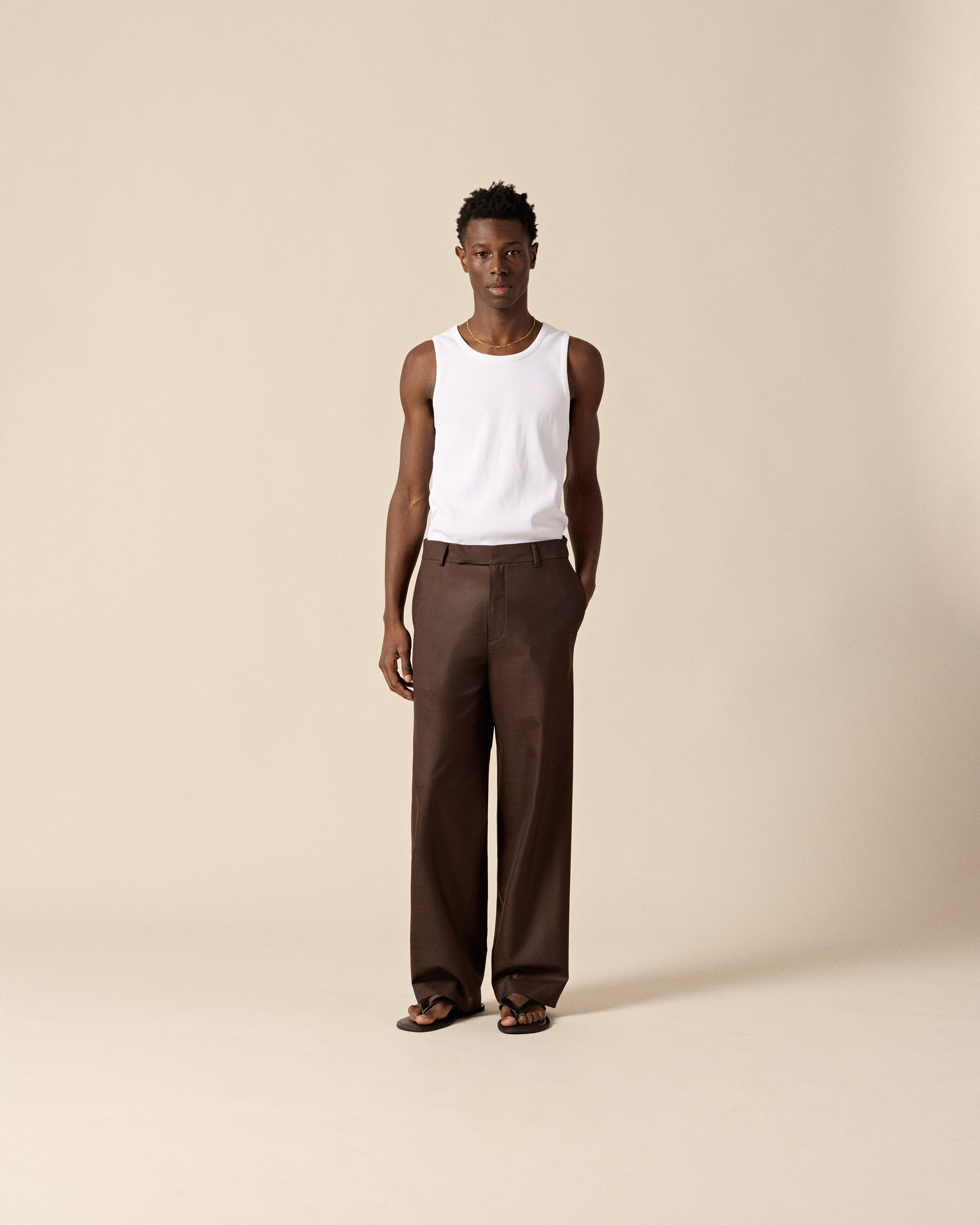 eightyfive-wool-tailored-pants-brown-90-wolle image 4