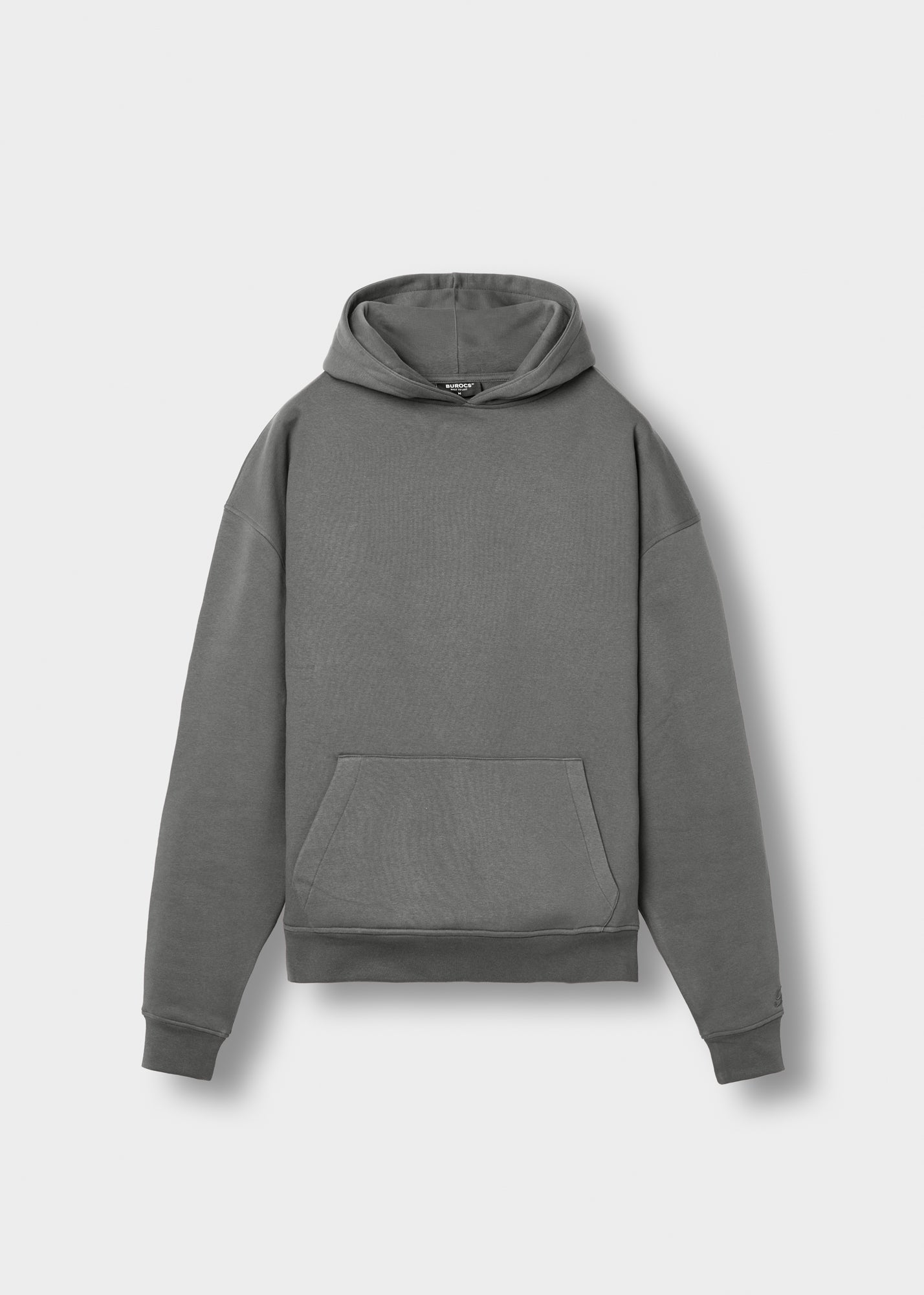 burocs-hoodies-basic-hoodie-kapuzenpullover-grey-oversized image 1