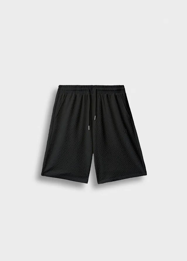 burocs-shorts-structured-shorts-kurze-hose-black-polyester image 1