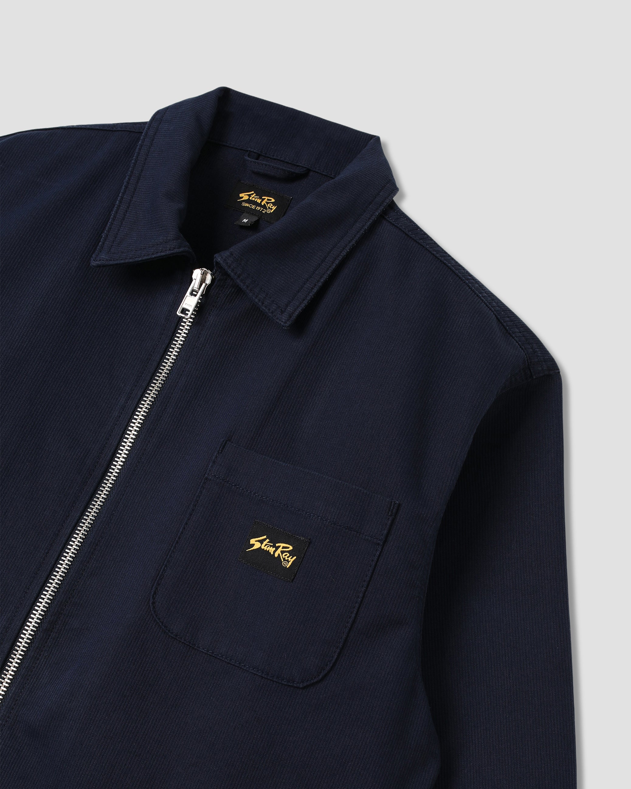 stan-ray-zip-shirt-flanellhemd-navy-bedford-baumwolle image 6