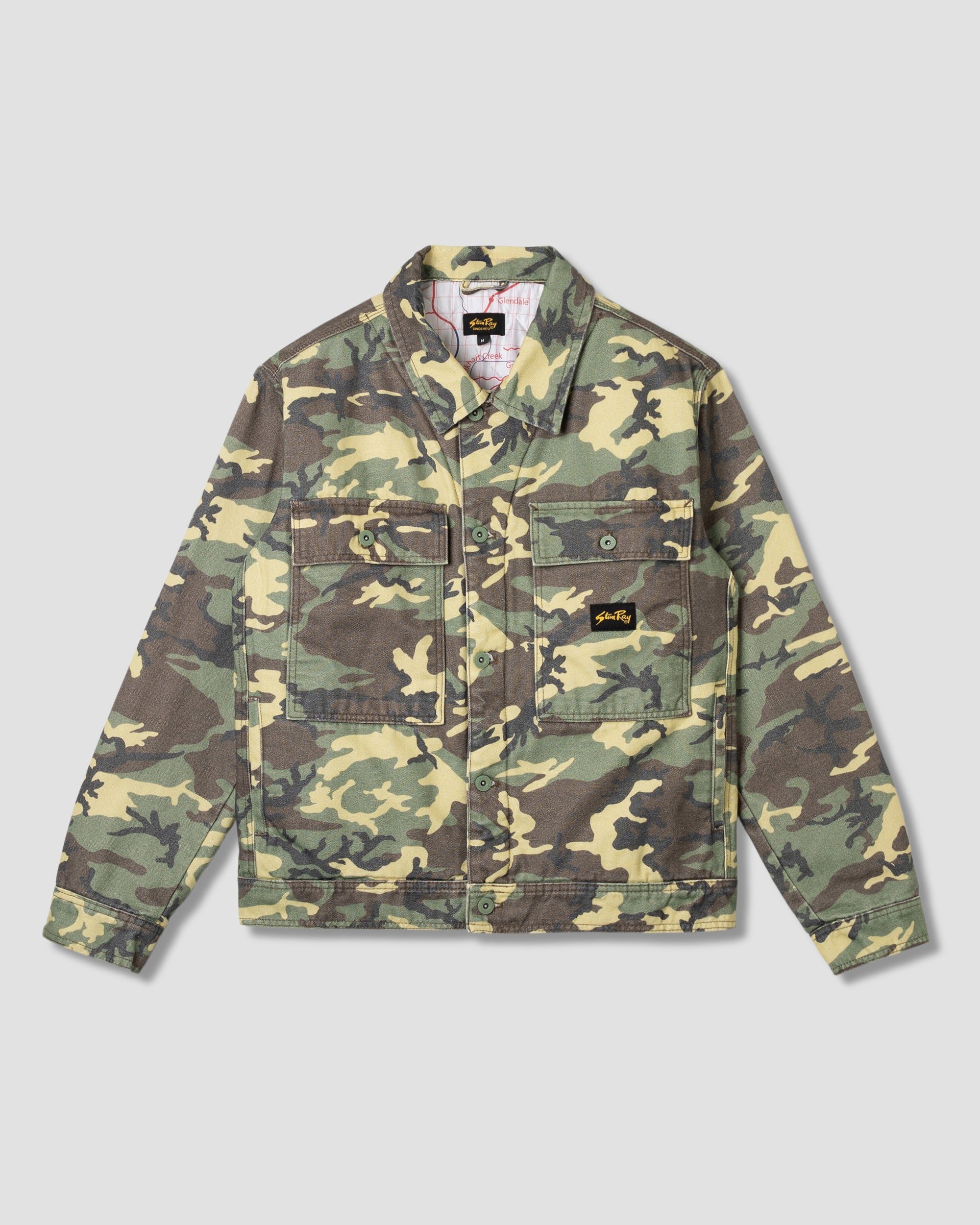 stan-ray-jackets-lined-trucker-jacket-jacke-woodland-dpm-gef-ttert image 1