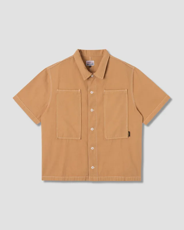 stan-ray-painter-shirt-apple-cinnamon-canvas-kurzarmhemd-relaxed image 1