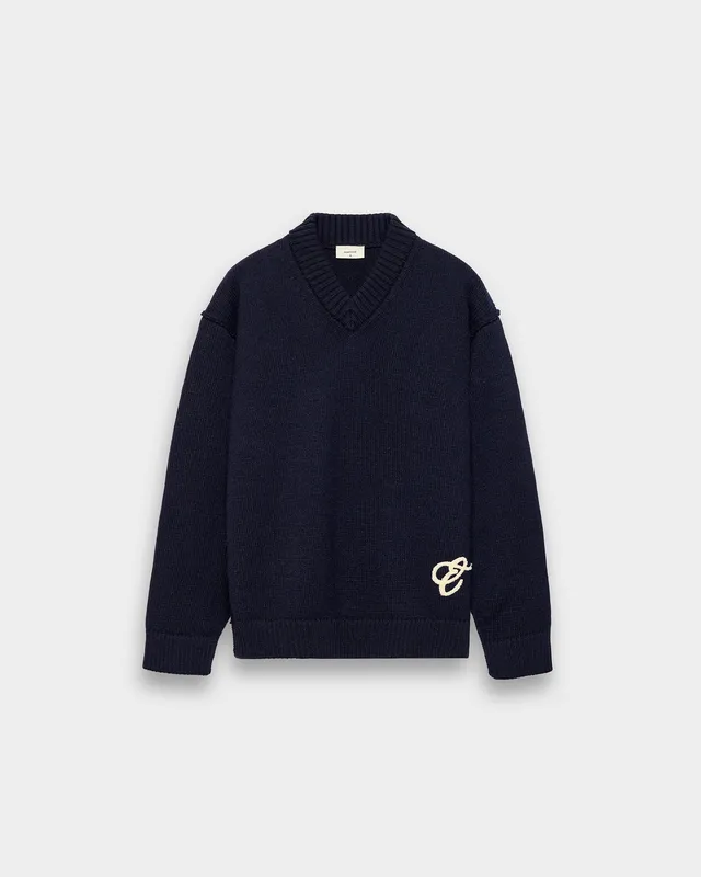 eightyfive-wool-blend-v-neck-pullover-navy-wolle image 1