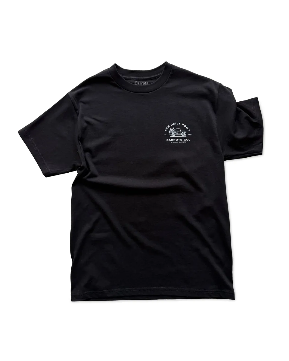 carrots-daily-root-tee-t-shirt-herren-schwarz-baumwolle image 1