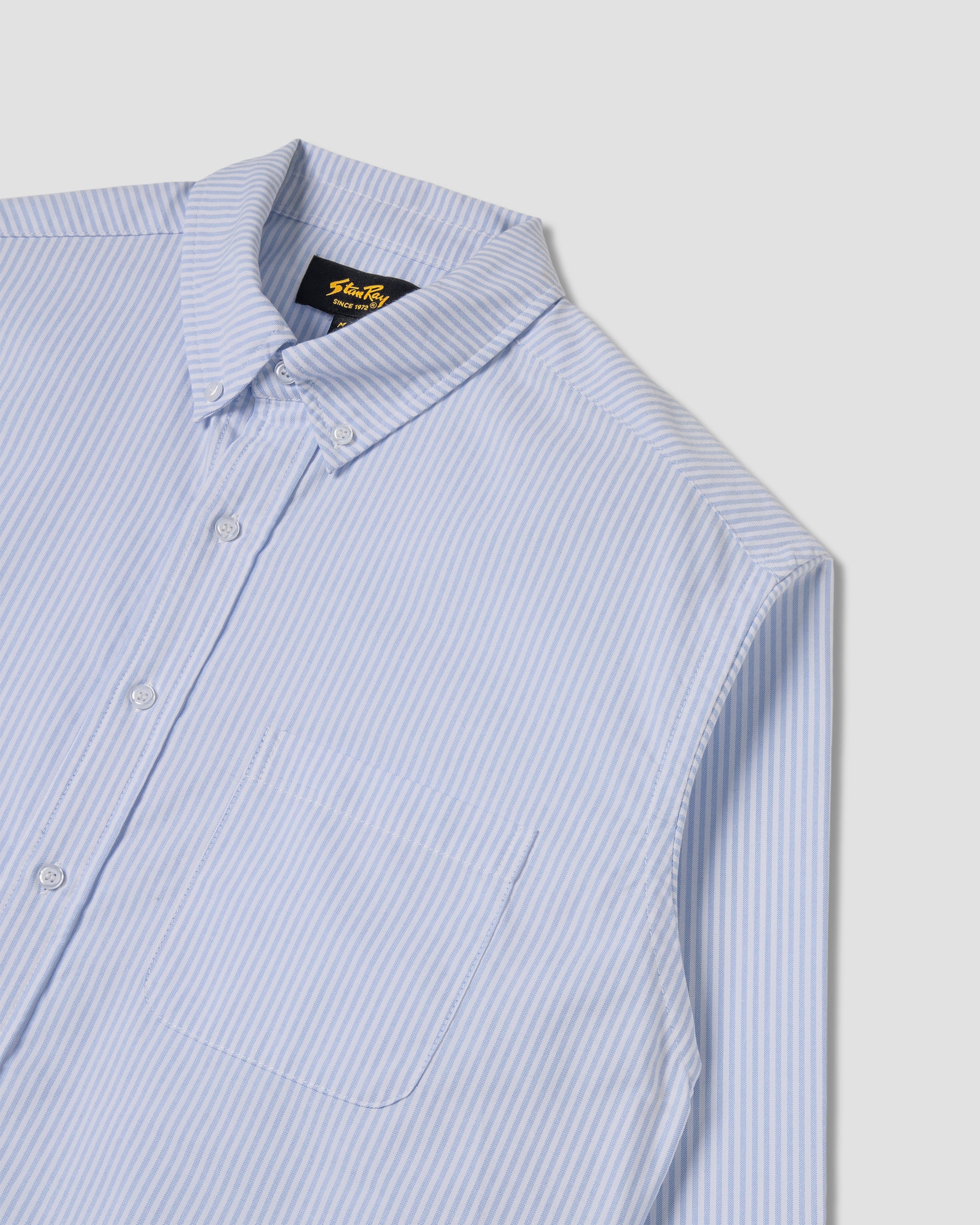stan-ray-oxford-shirt-hemd-hellblau-streifen-baumwolle image 4