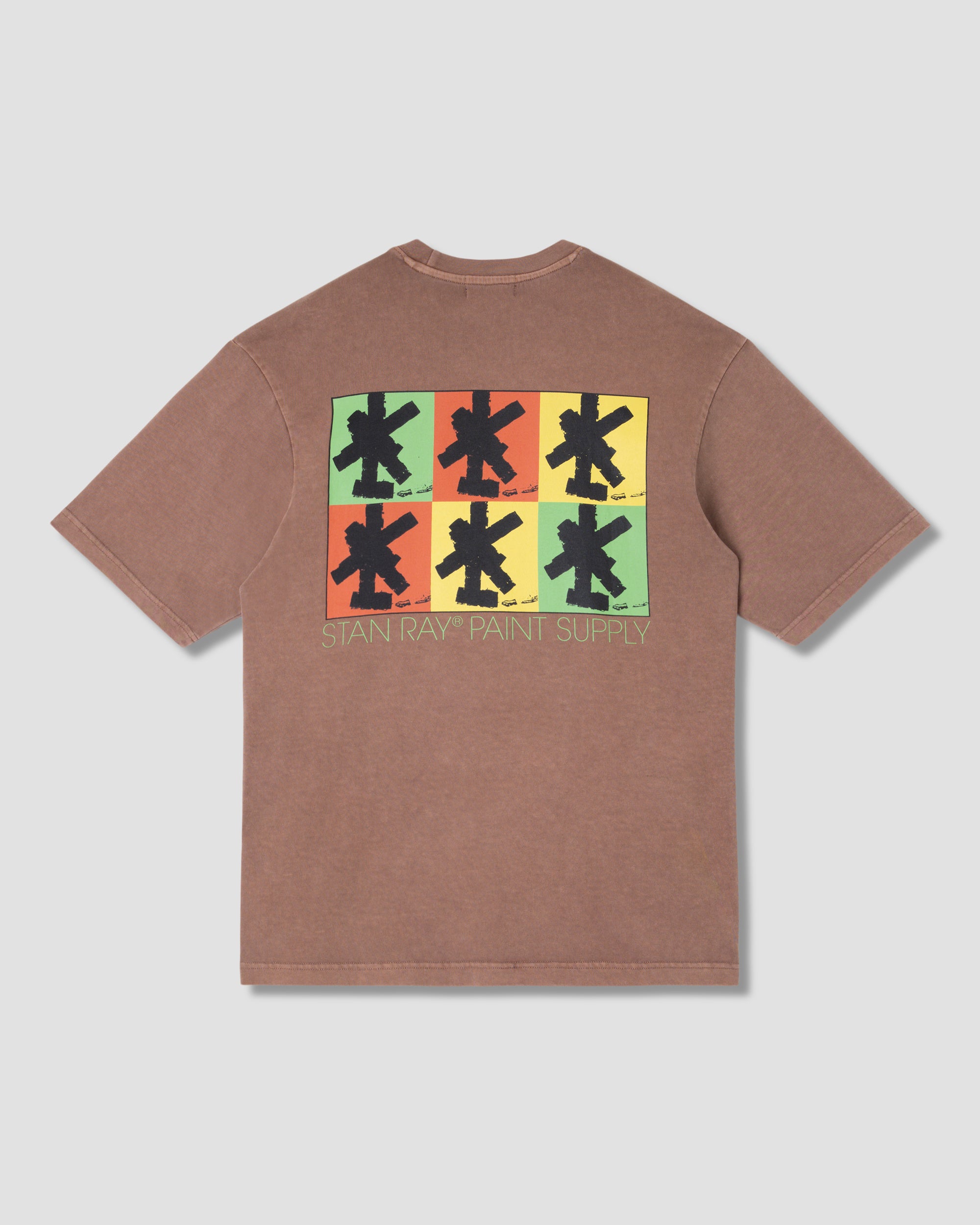 stan-ray-brush-squares-tee-t-shirt-acorn-baumwolle image 2