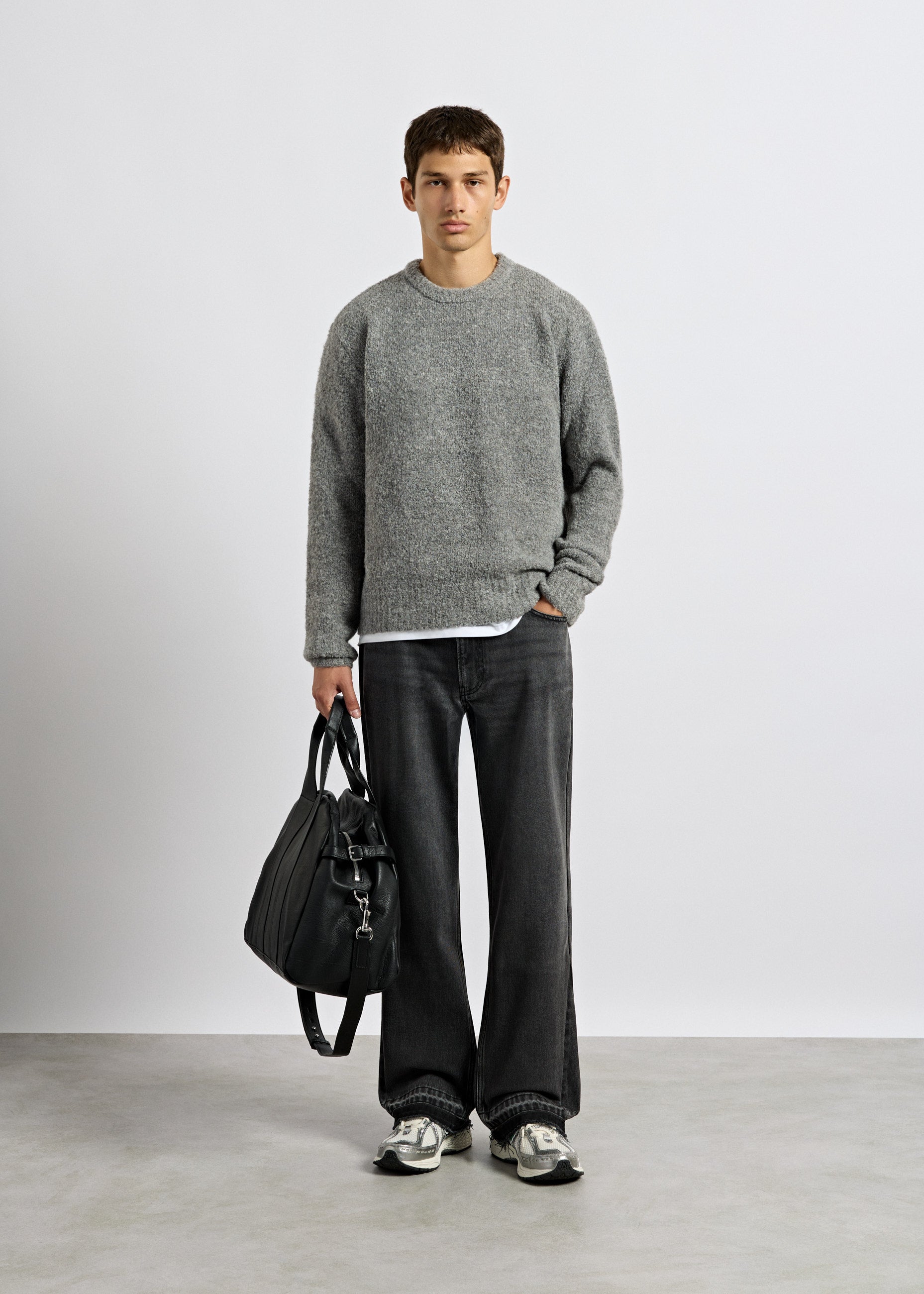 burocs-knitwear-loop-knit-sweater-pullover-grey-wolle image 4
