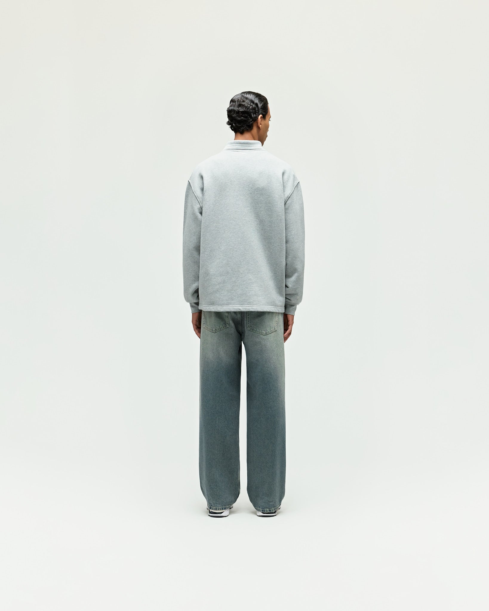 eightyfive-tops-heavy-polo-sweater-sporty-grey-regular image 5