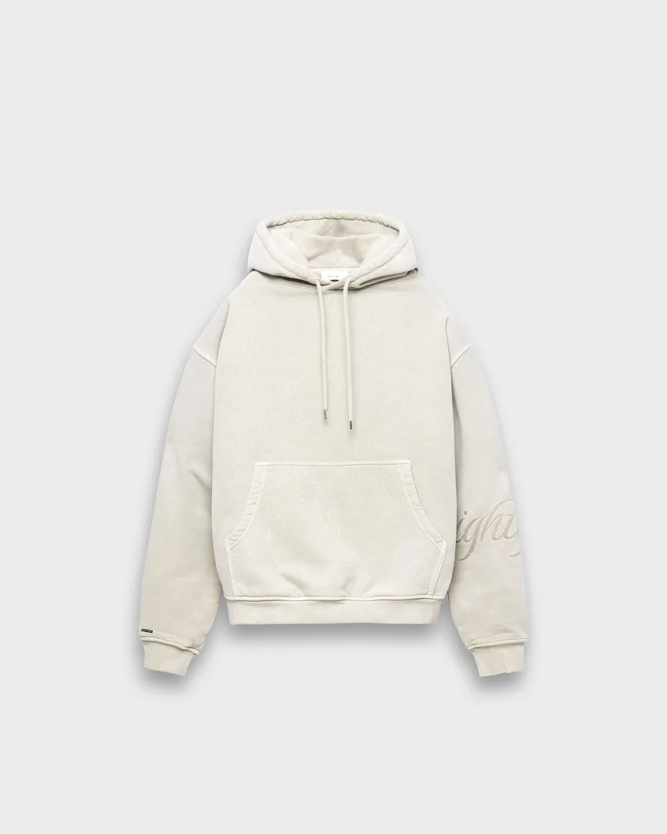 eightyfive-embroidered-handwritten-hoodie-vintage-grey-m image 1