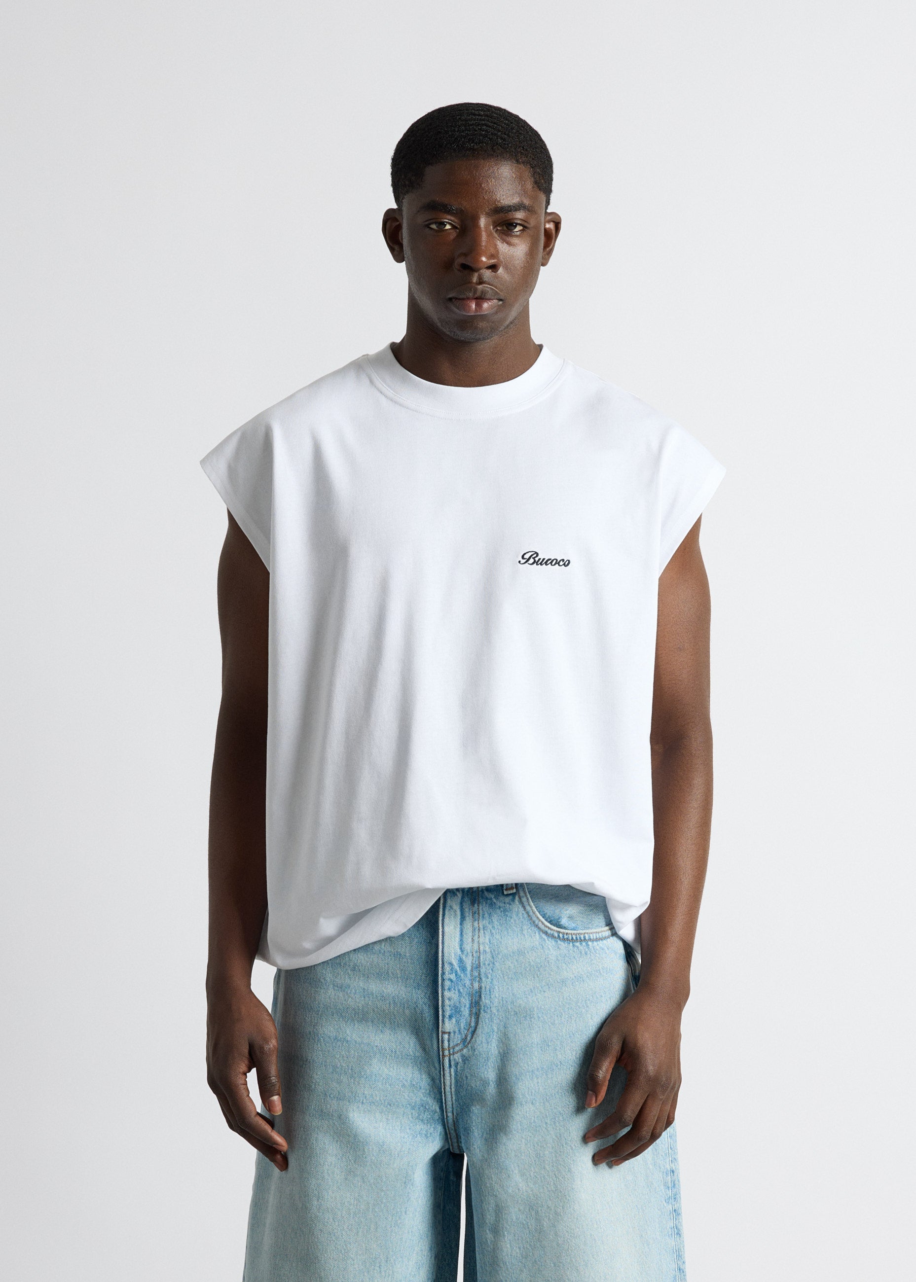 burocs-muscle-shirt-white-oversize-240gsm image 4