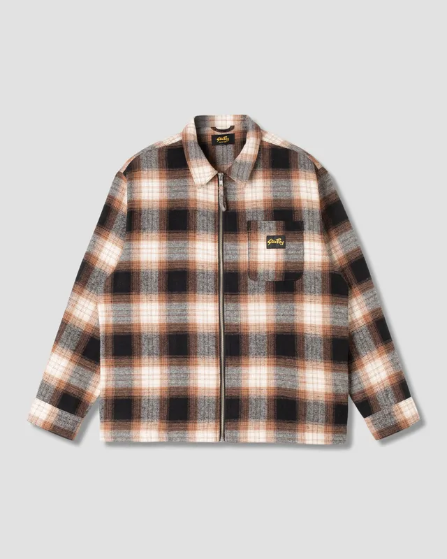 stan-ray-zip-shirt-flanellhemd-brown-plaid image 1