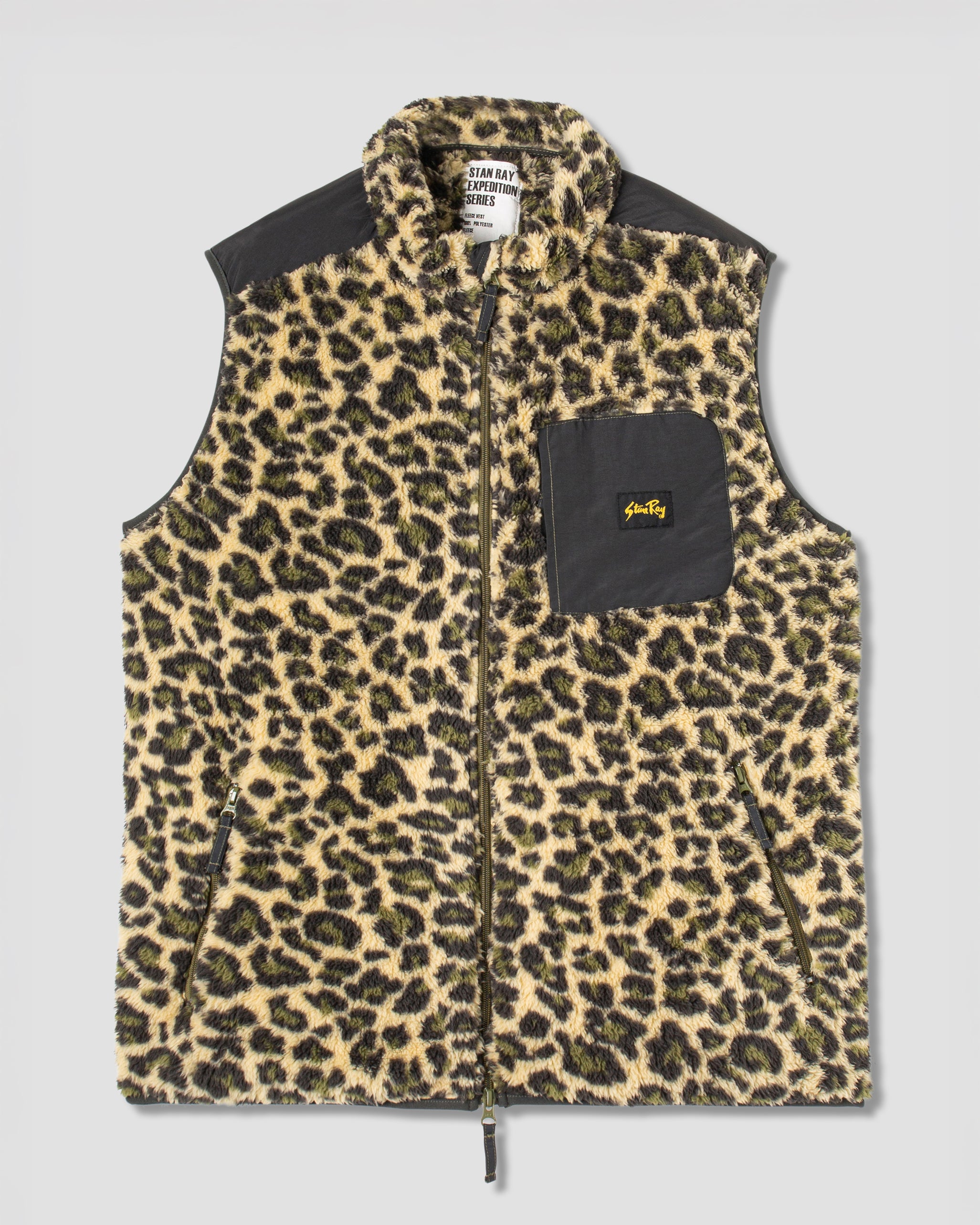 stan-ray-fleece-vest-weste-leopard-camo-warme-winterweste image 1