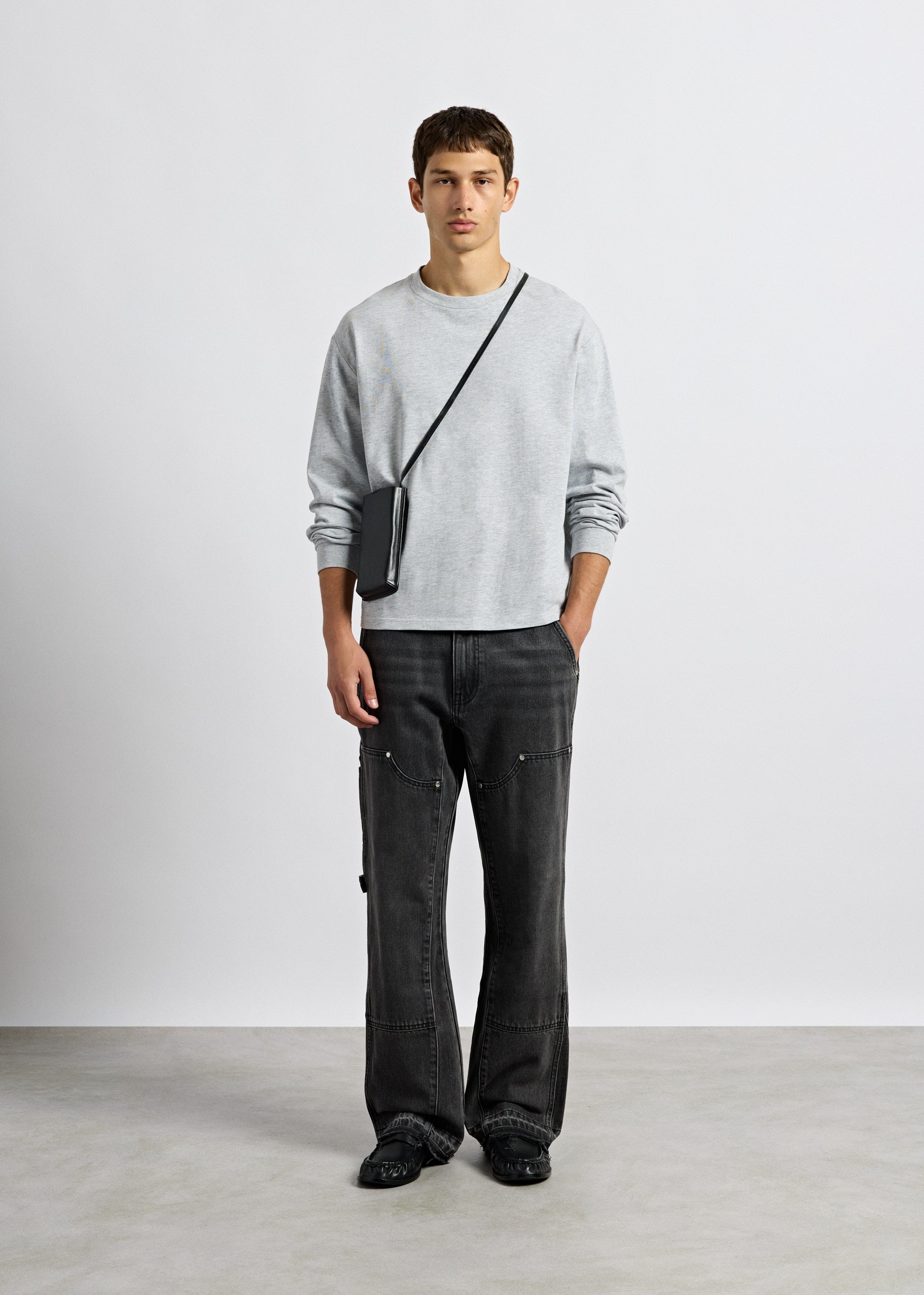 burocs-tony-flared-carpenter-jeans-charcoal-grey-baumwolle image 4