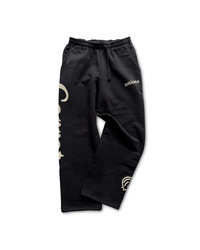 carrots-onions-wordmark-sweatpants-herren-schwarz-fleece image 1