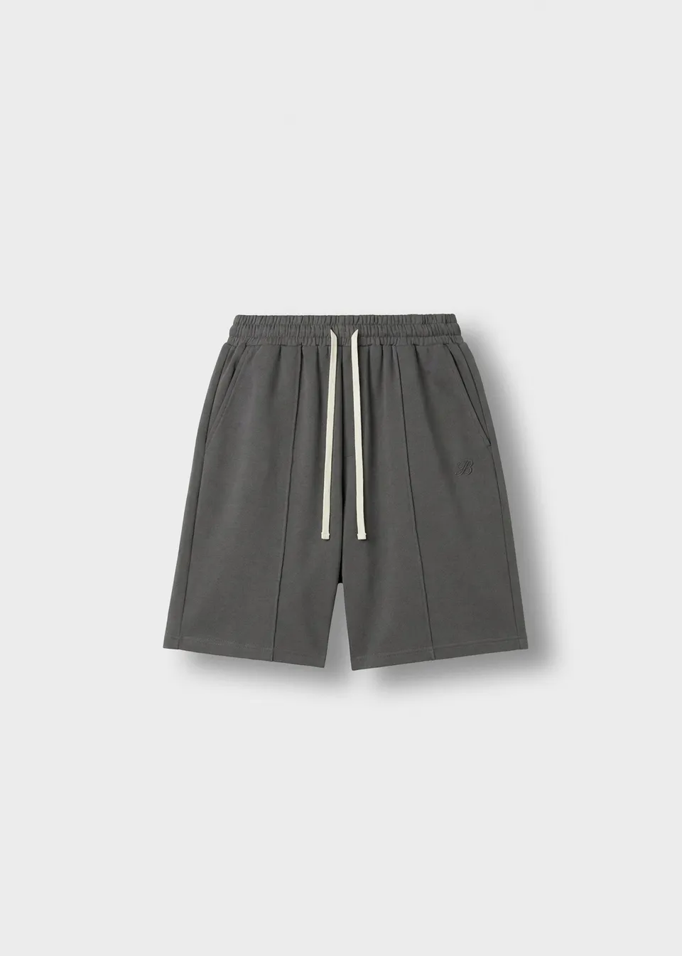 burocs-sweatshorts-with-seam-grau-baumwolle-relaxed image 1